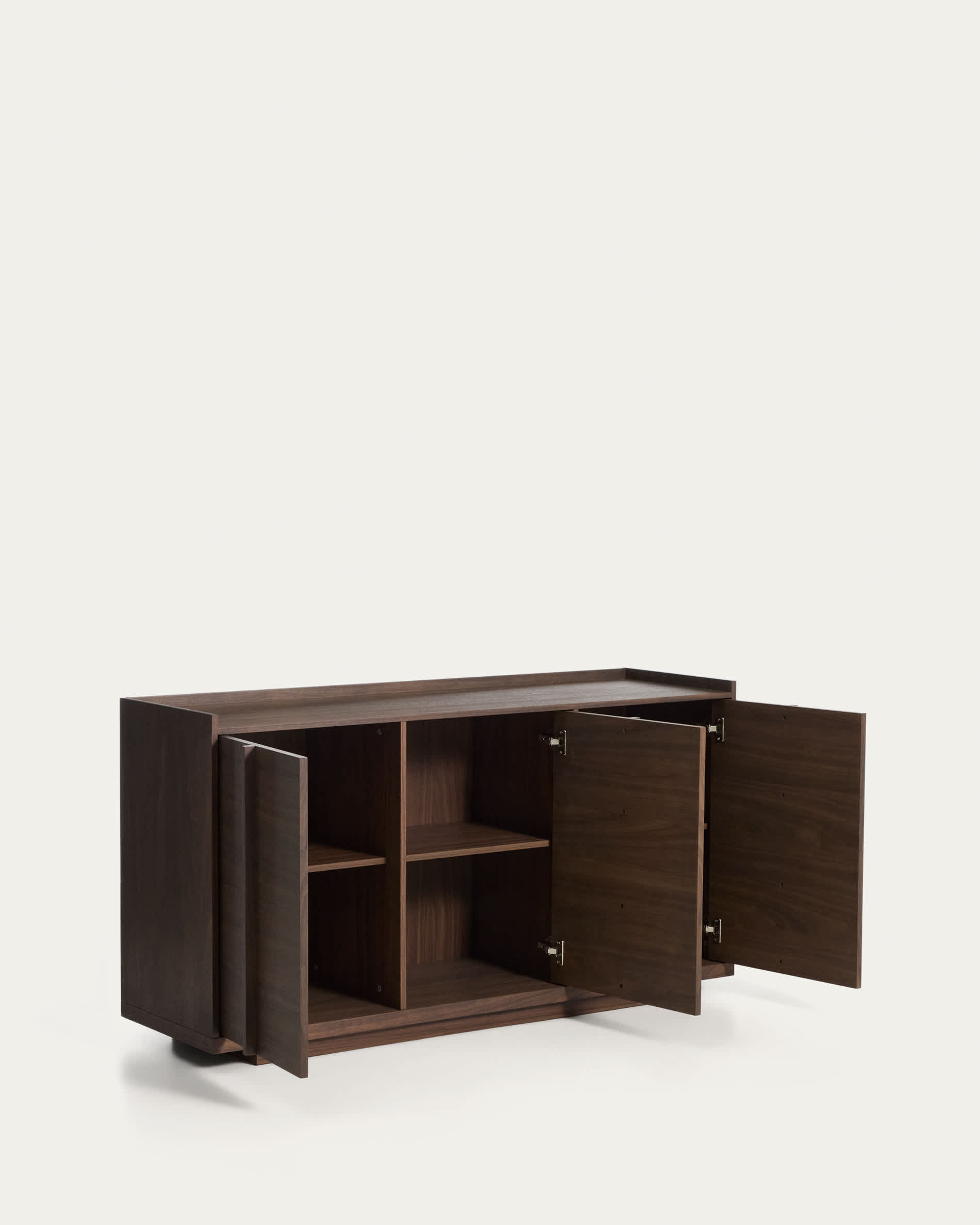 Onix sideboard with a walnut veneer in a dark finish, 150 x 80 cm FSC Mix Credit