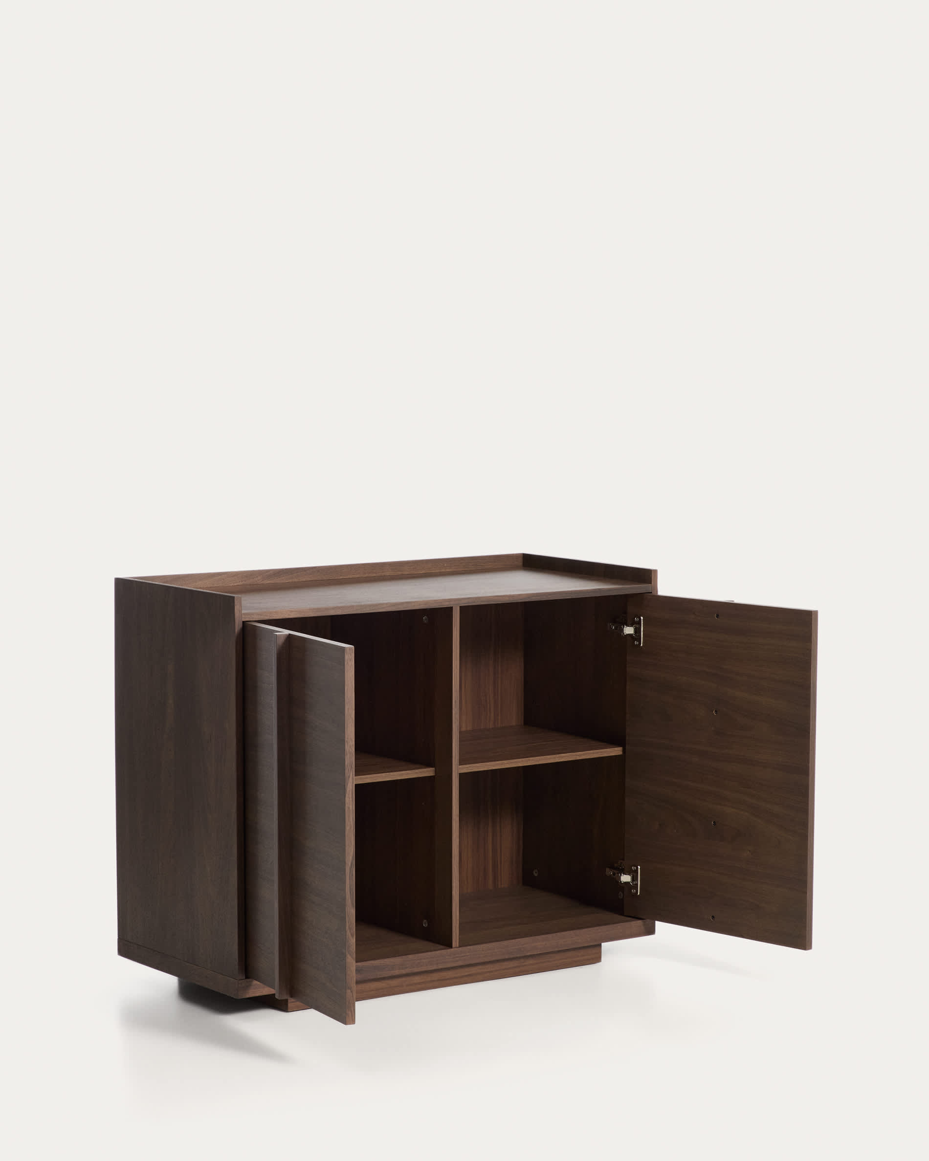 Onix sideboard with a walnut veneer in a dark finish, 100 x 80 cm FSC Mix Credit