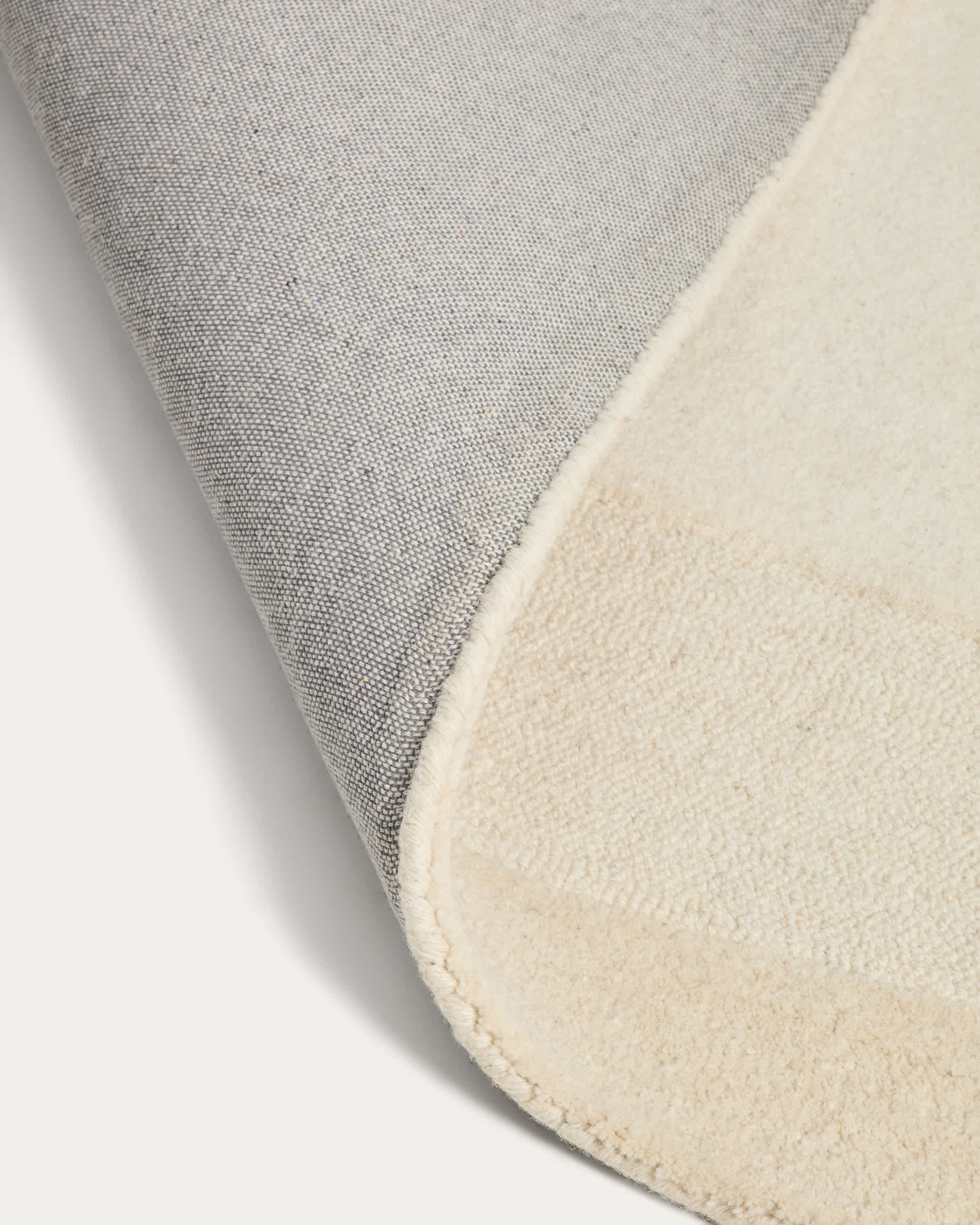 Dennie wool rug with beige graphic 200 x 300 cm