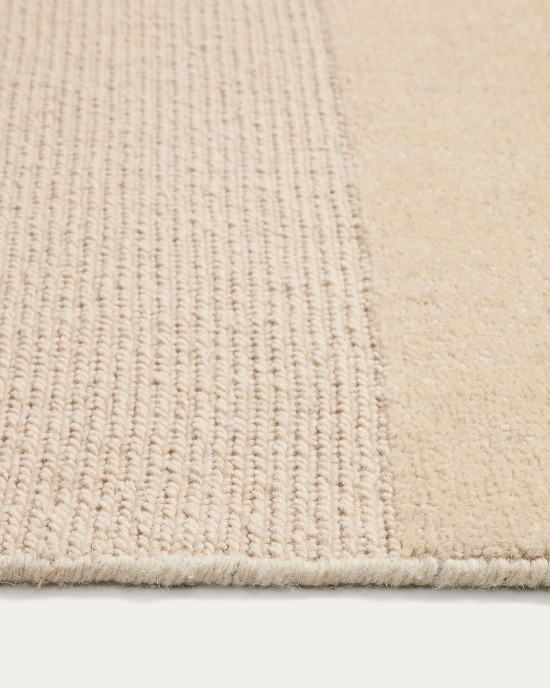 Esola beige wool rug 200 x 300 cm