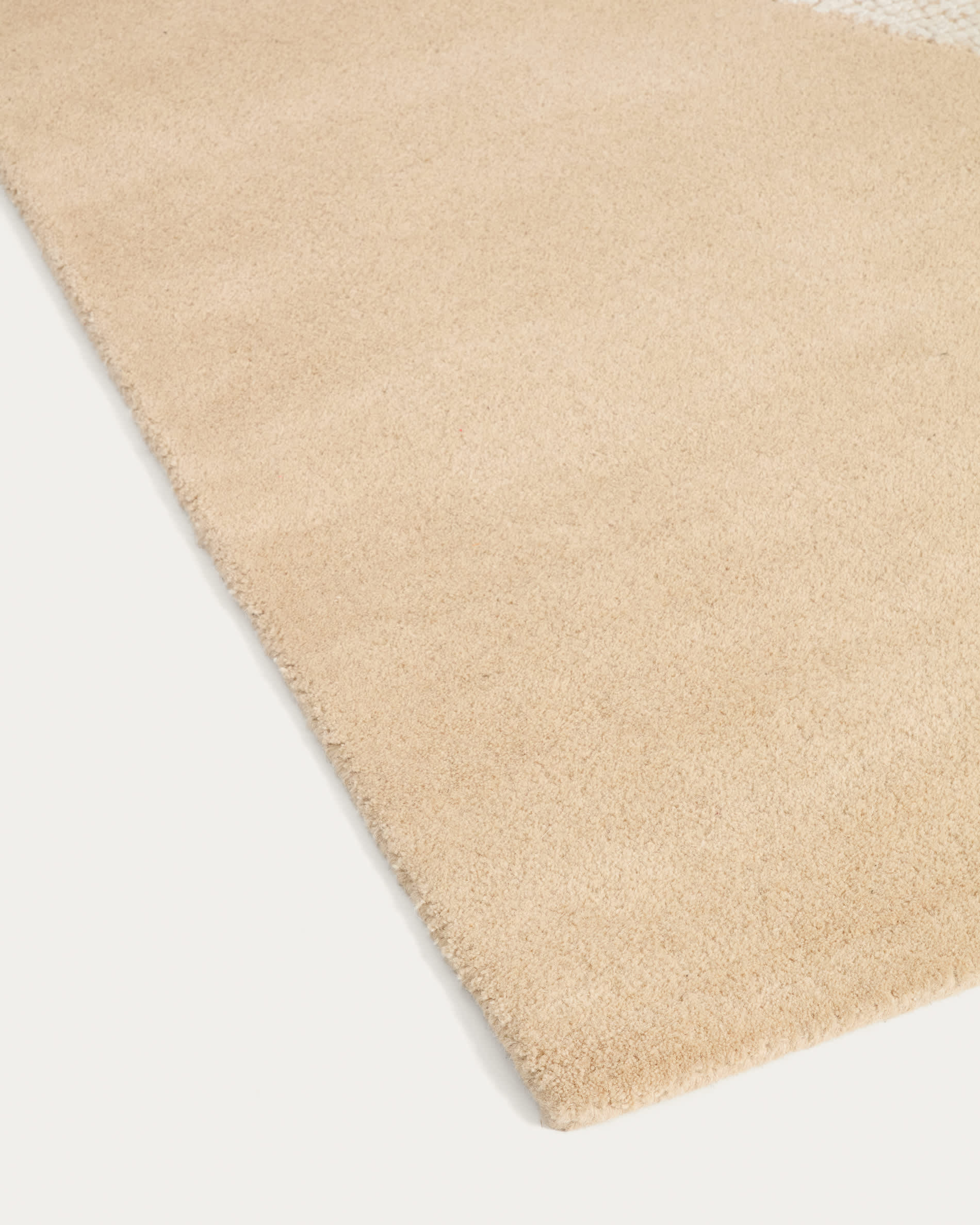 Ivena beige wool rug 200 x 300 cm