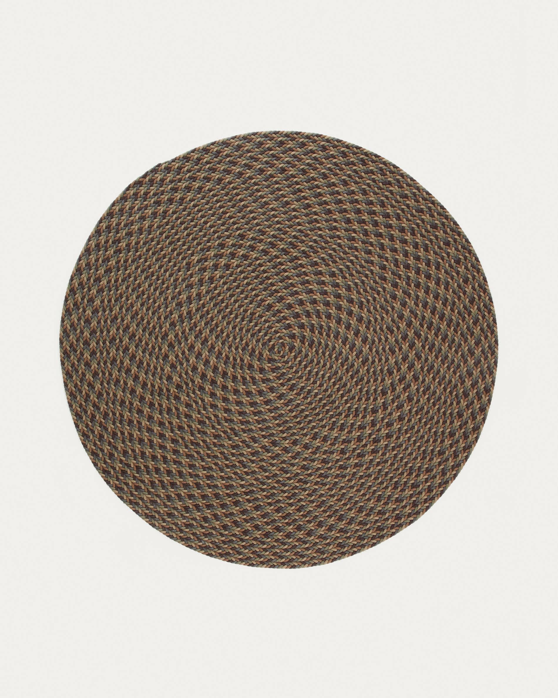 Despas multicolour round rug made from synthetic fibres Ø 200 cm
