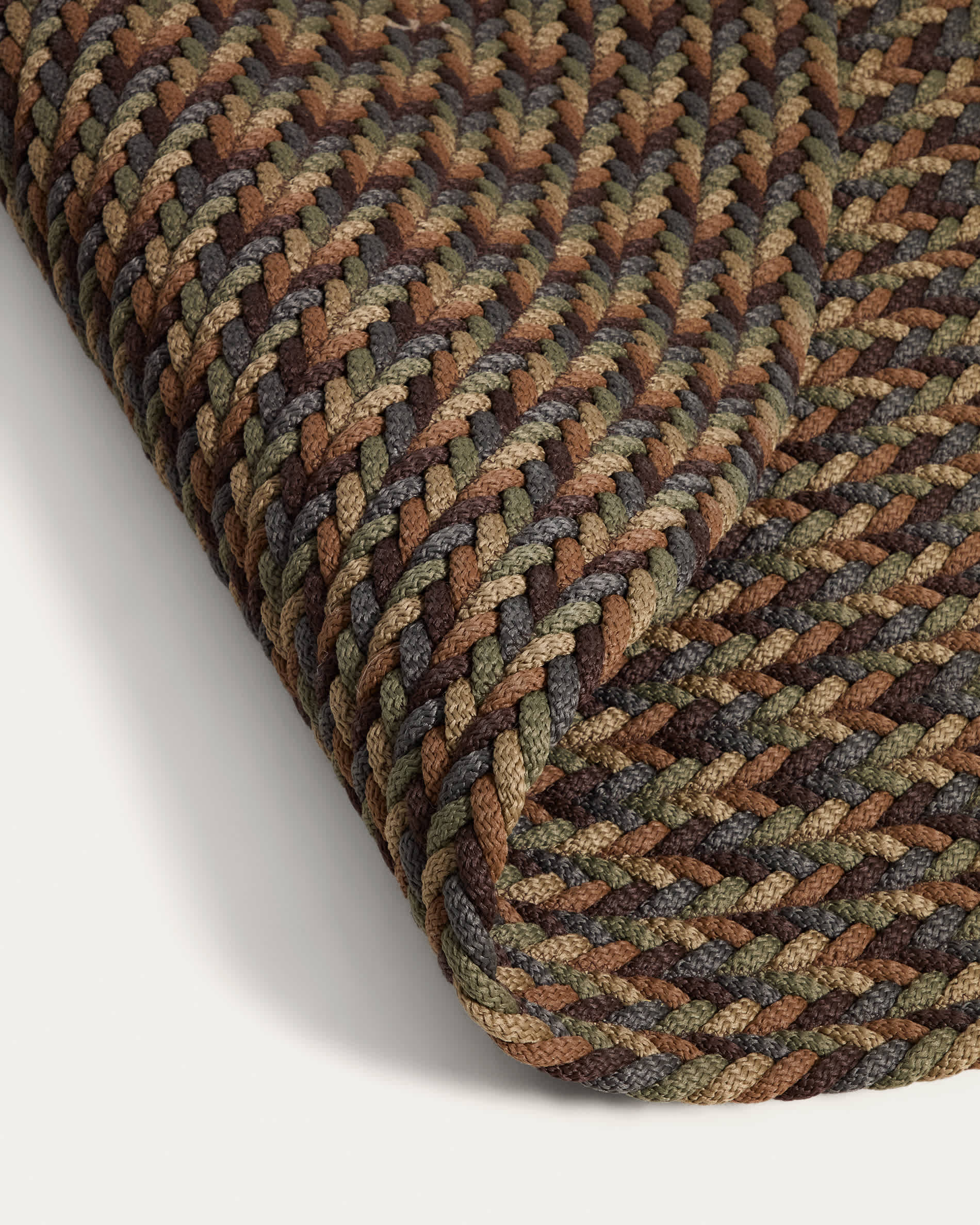 Despas multicolour round rug made from synthetic fibres Ø 200 cm