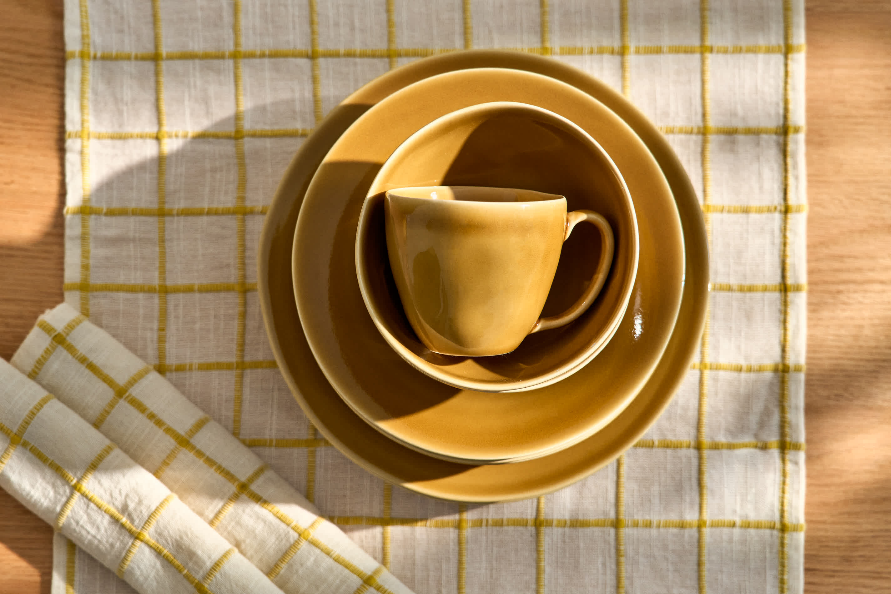 Selune yellow ceramic bowl