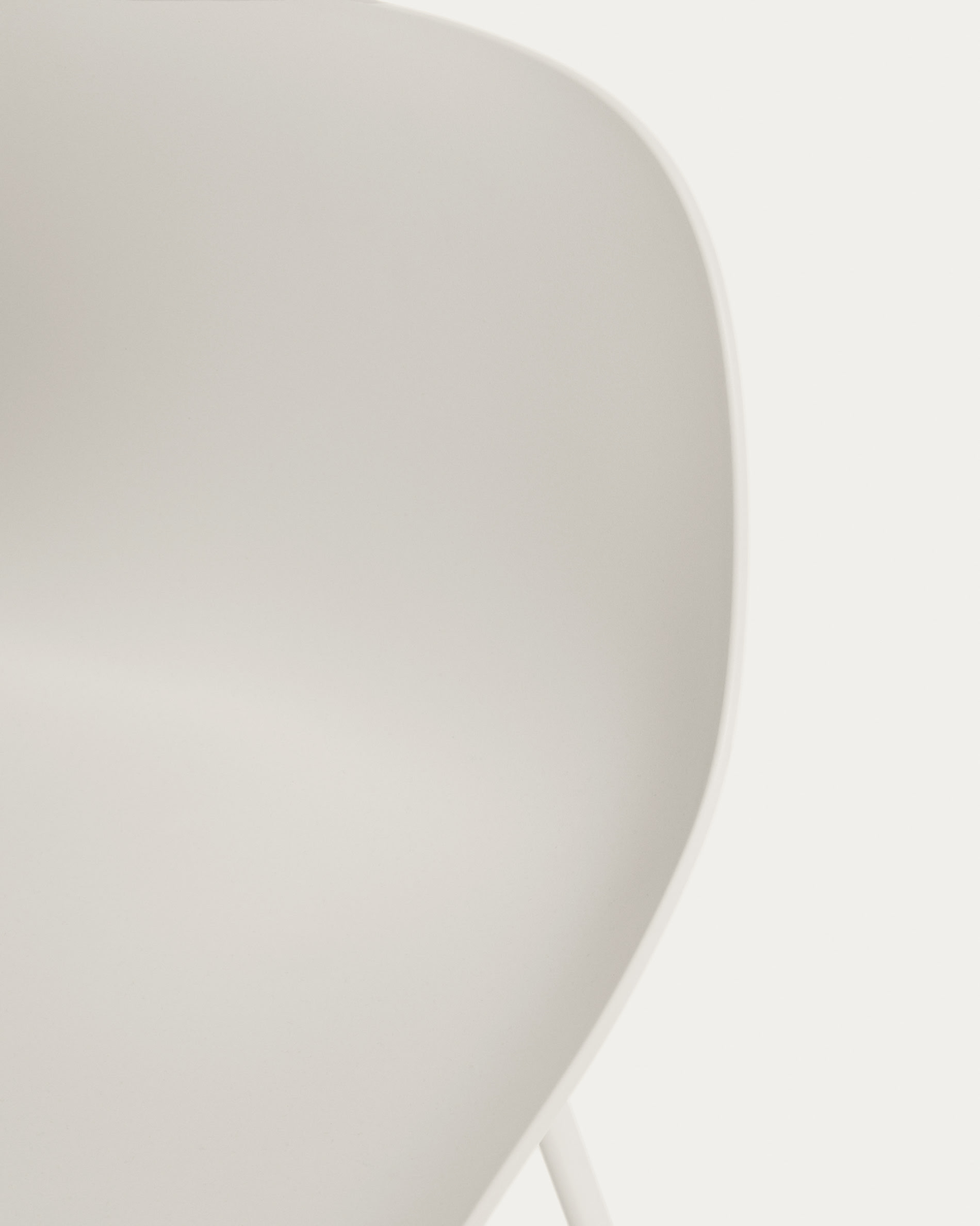 Altea beige stool with beige-finished steel legs 75 cm