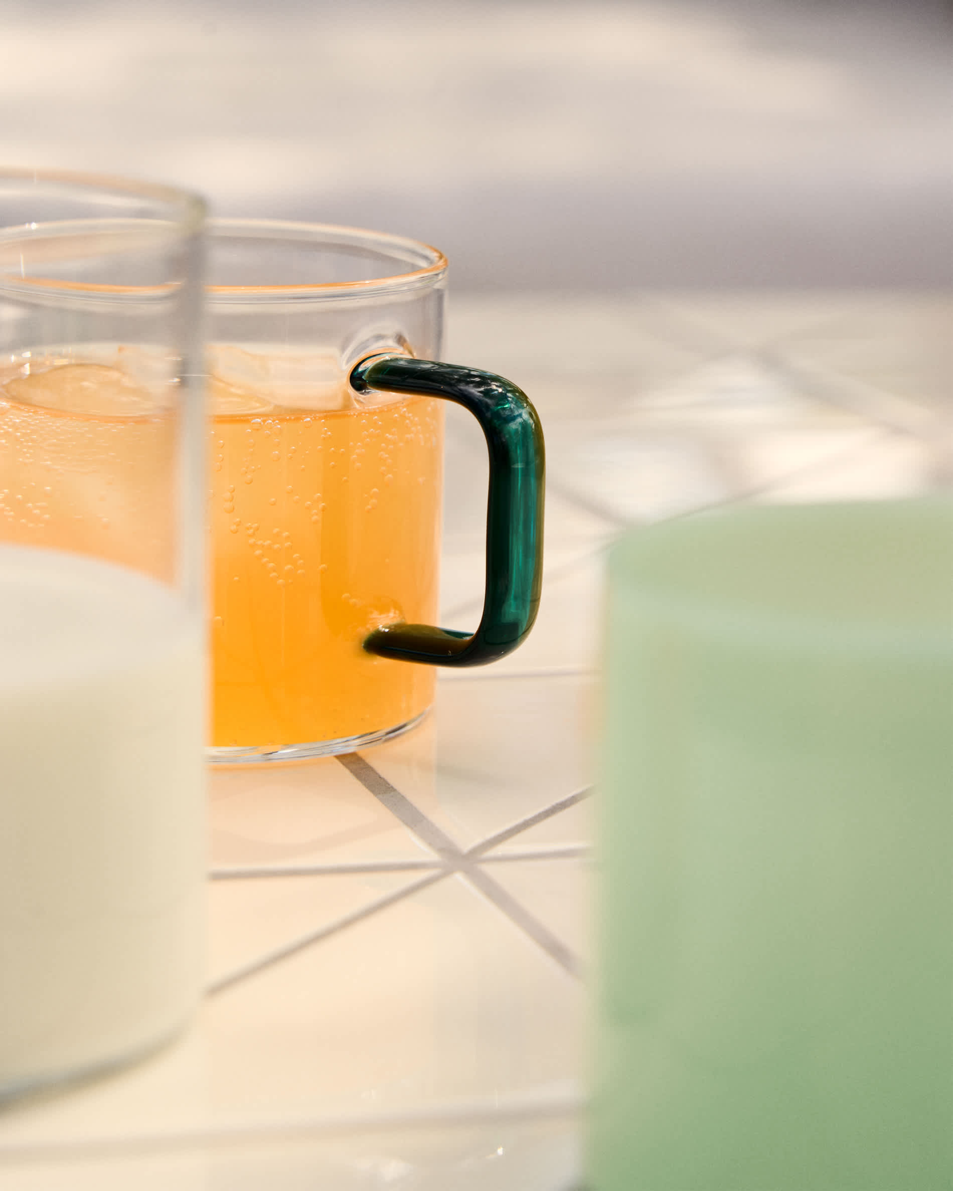 Micla clear glass mug