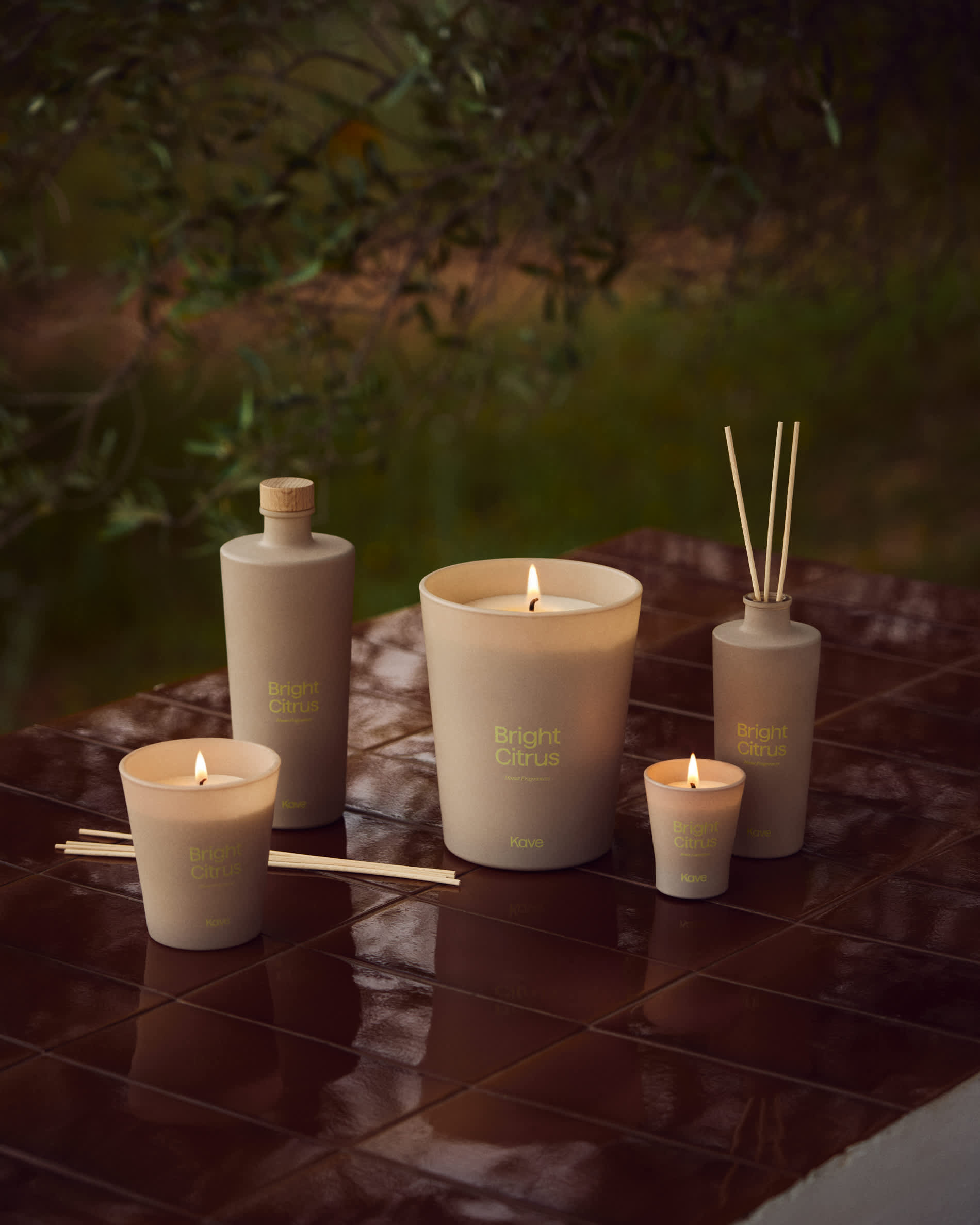 Bright Citrus citronella fragrance diffuser with sticks 200ml