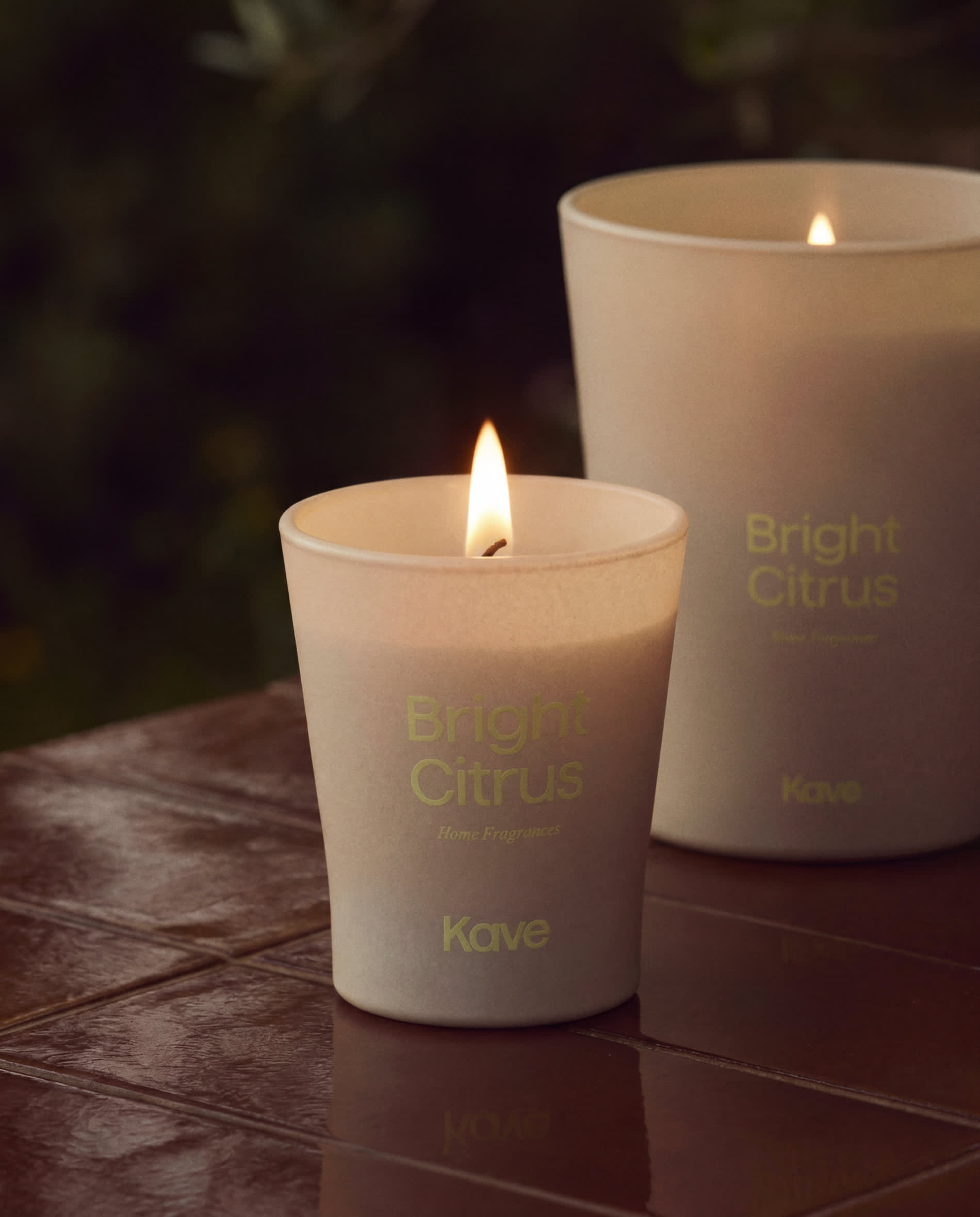 Bright Citrus citronella scented candle 200g