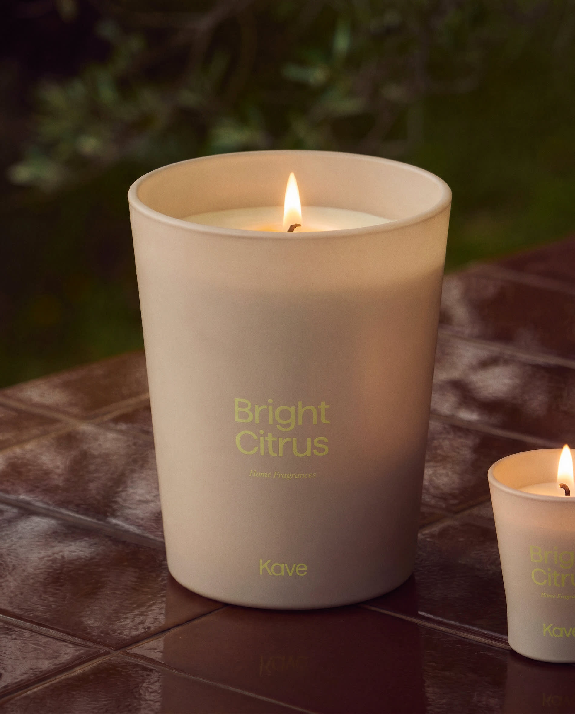 Bright Citrus citronella scented candle 200g