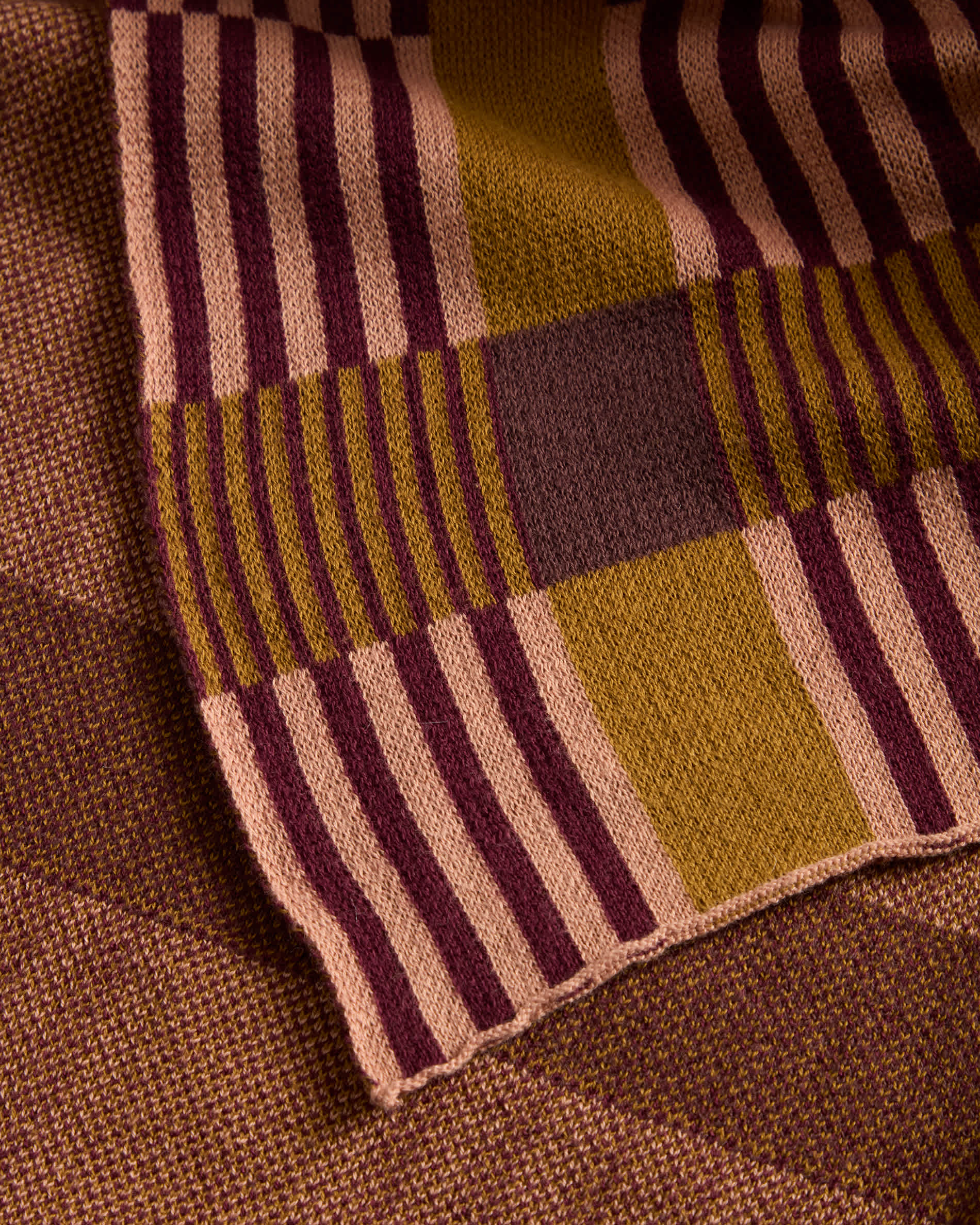 Ately 100% cotton multicoloured blanket 130 x 170 cm
