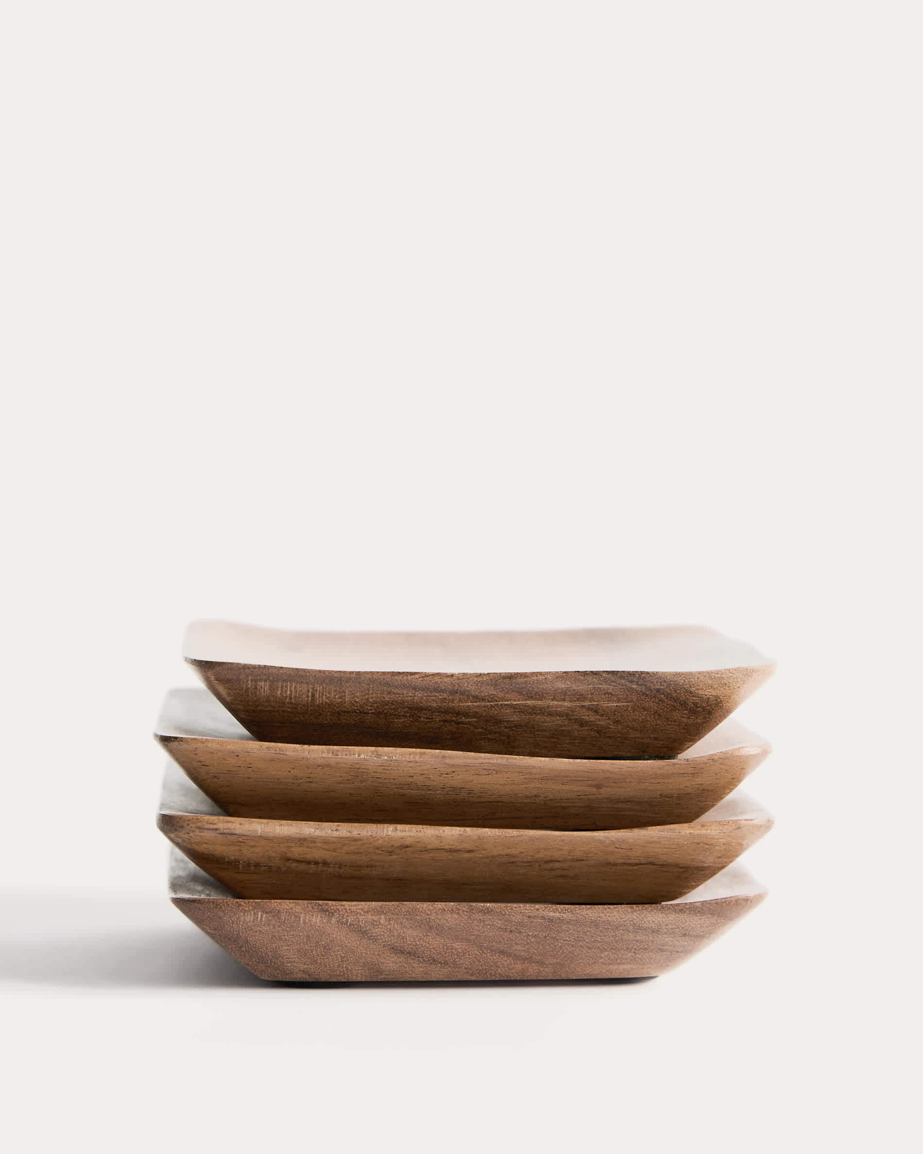 Rovin set of 4 acacia wood coasters