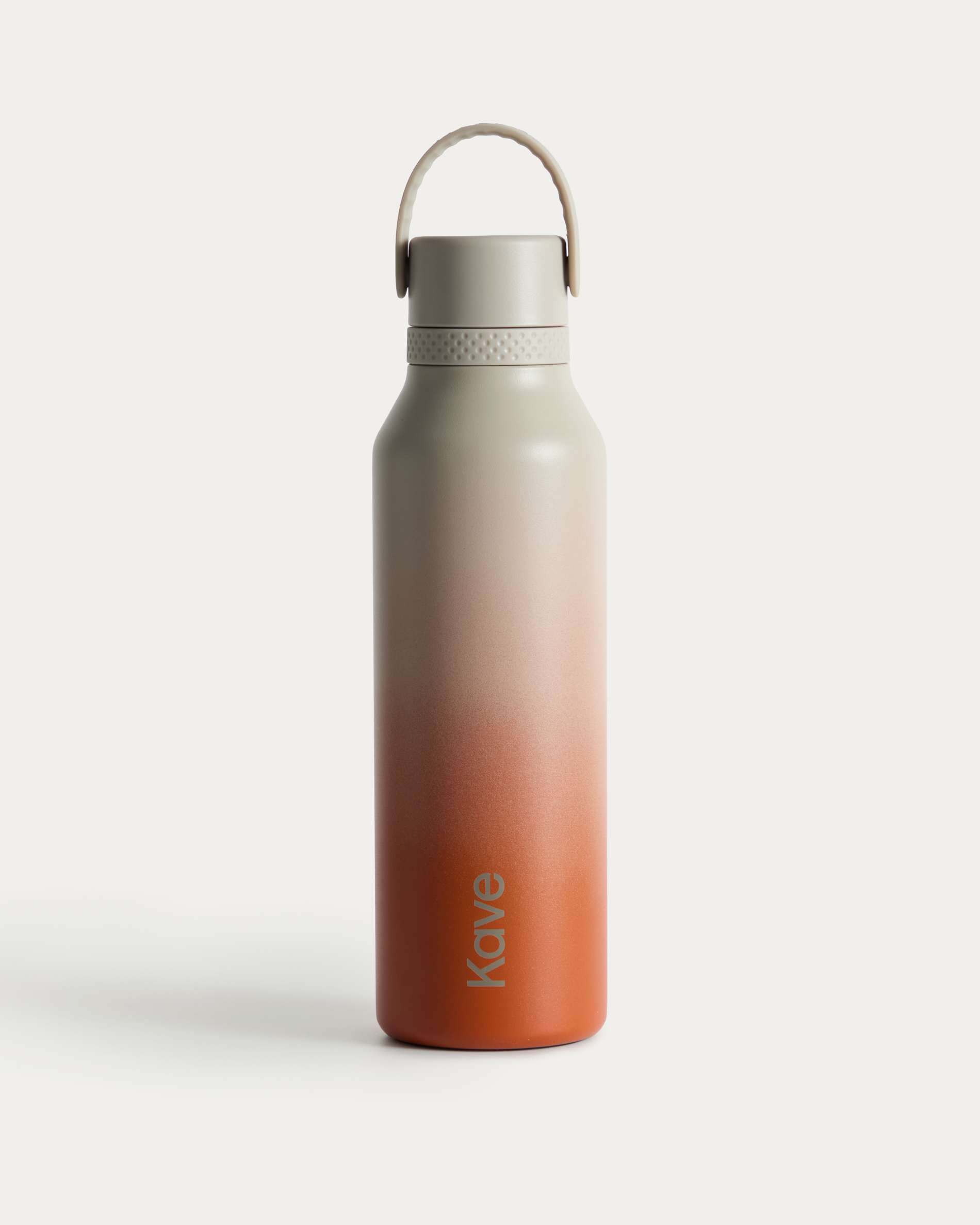 Aika beige and terracotta thermal bottle 600ml