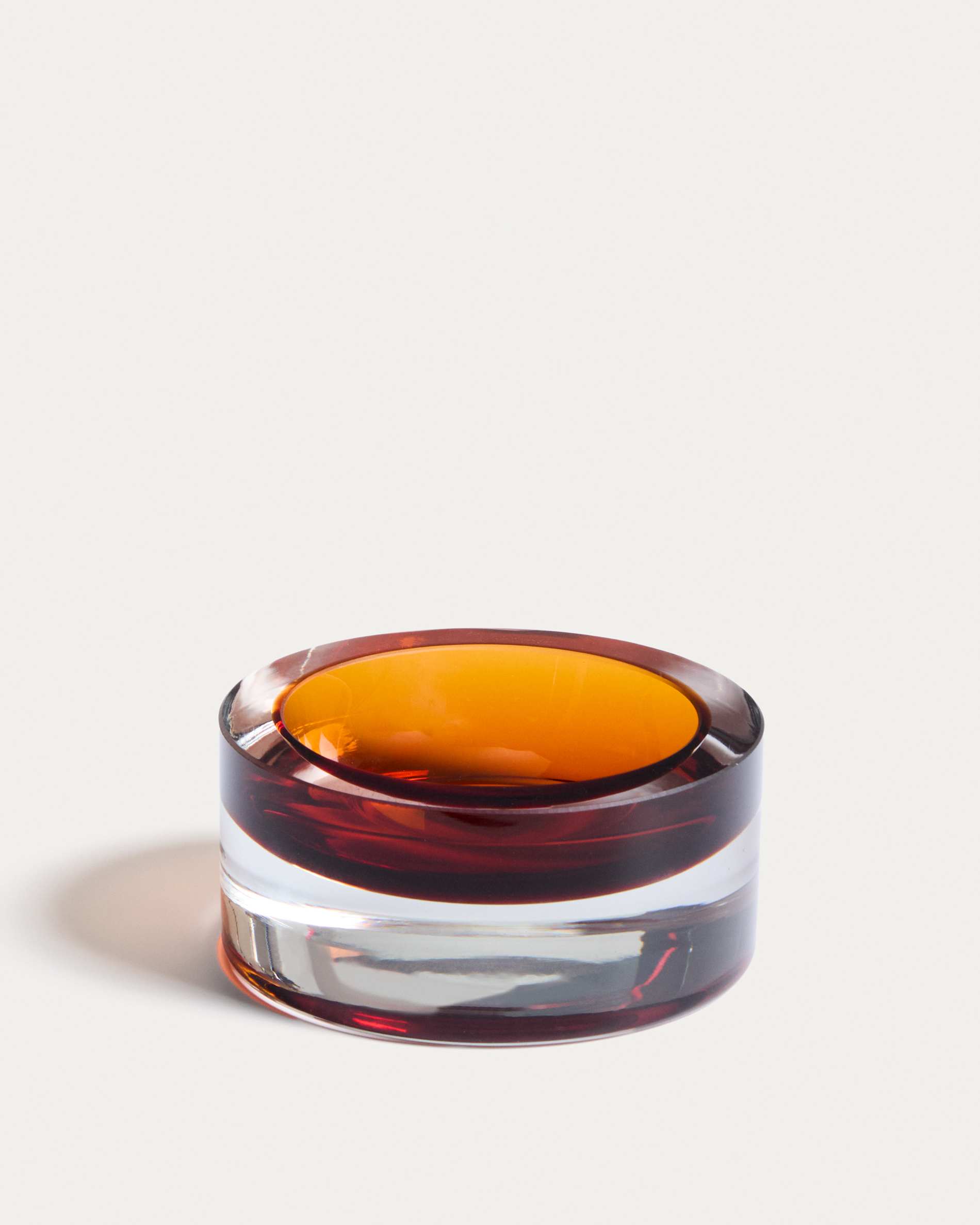 Uconi amber glass centrepiece Ø15cm