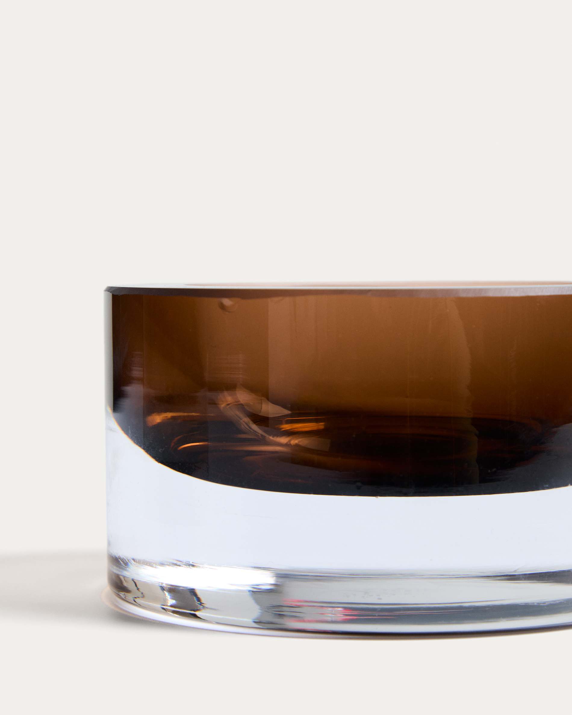 Uconi dark brown glass centrepiece Ø12cm
