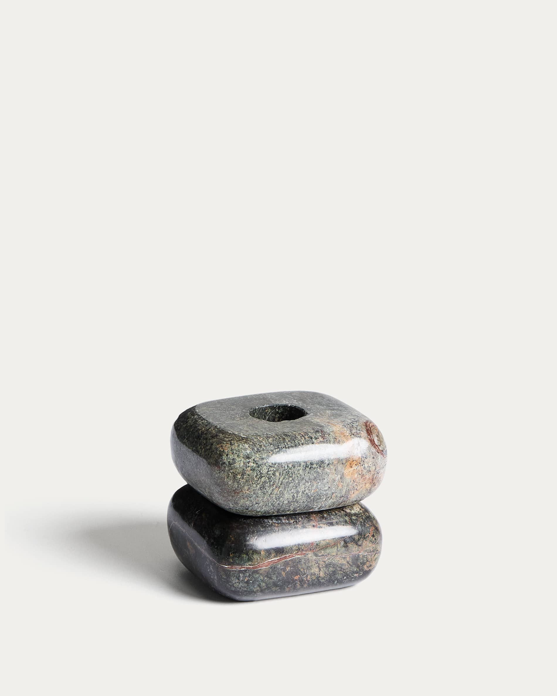 Liren green marble candle holder 8 cm