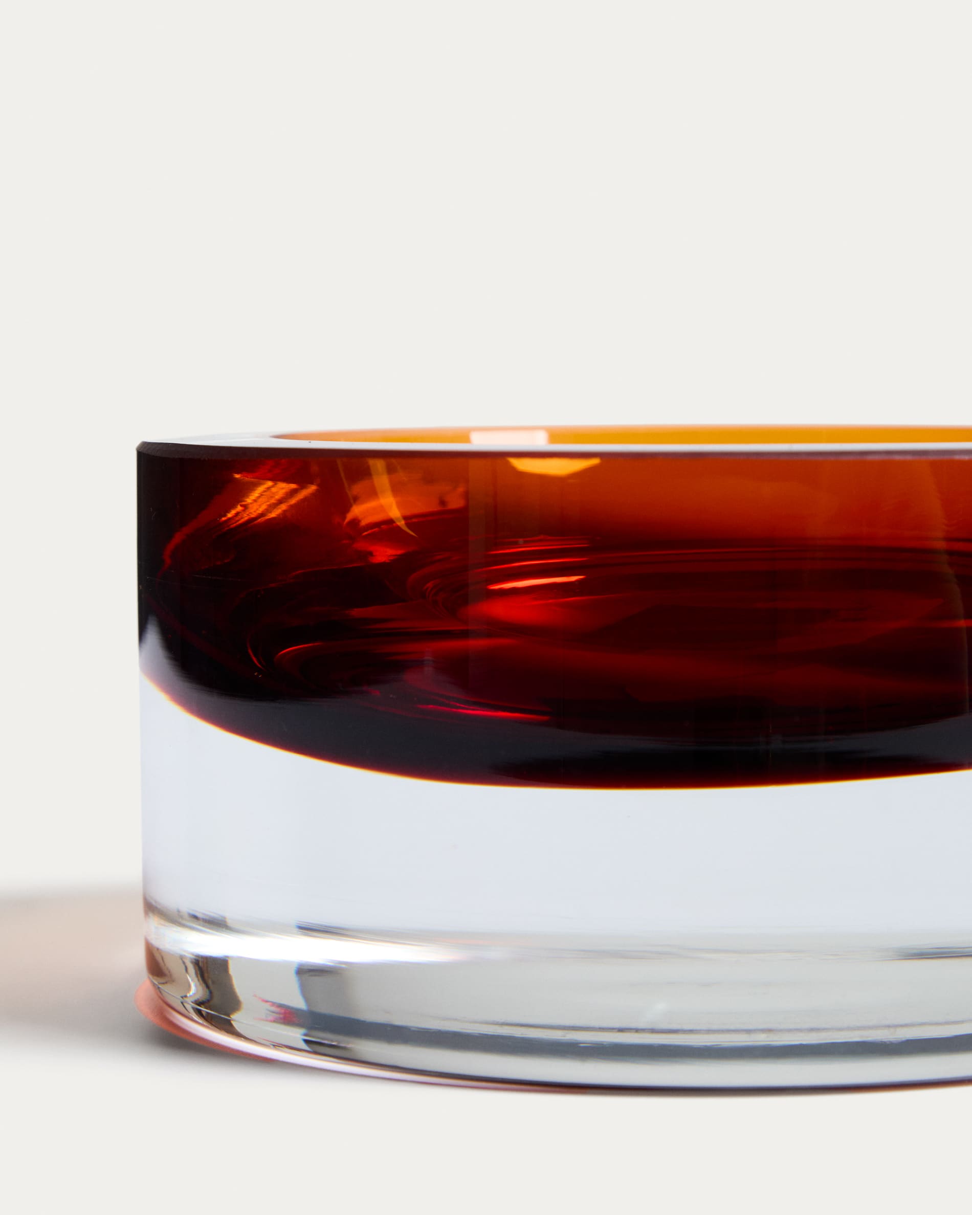 Uconi amber glass centrepiece Ø15cm
