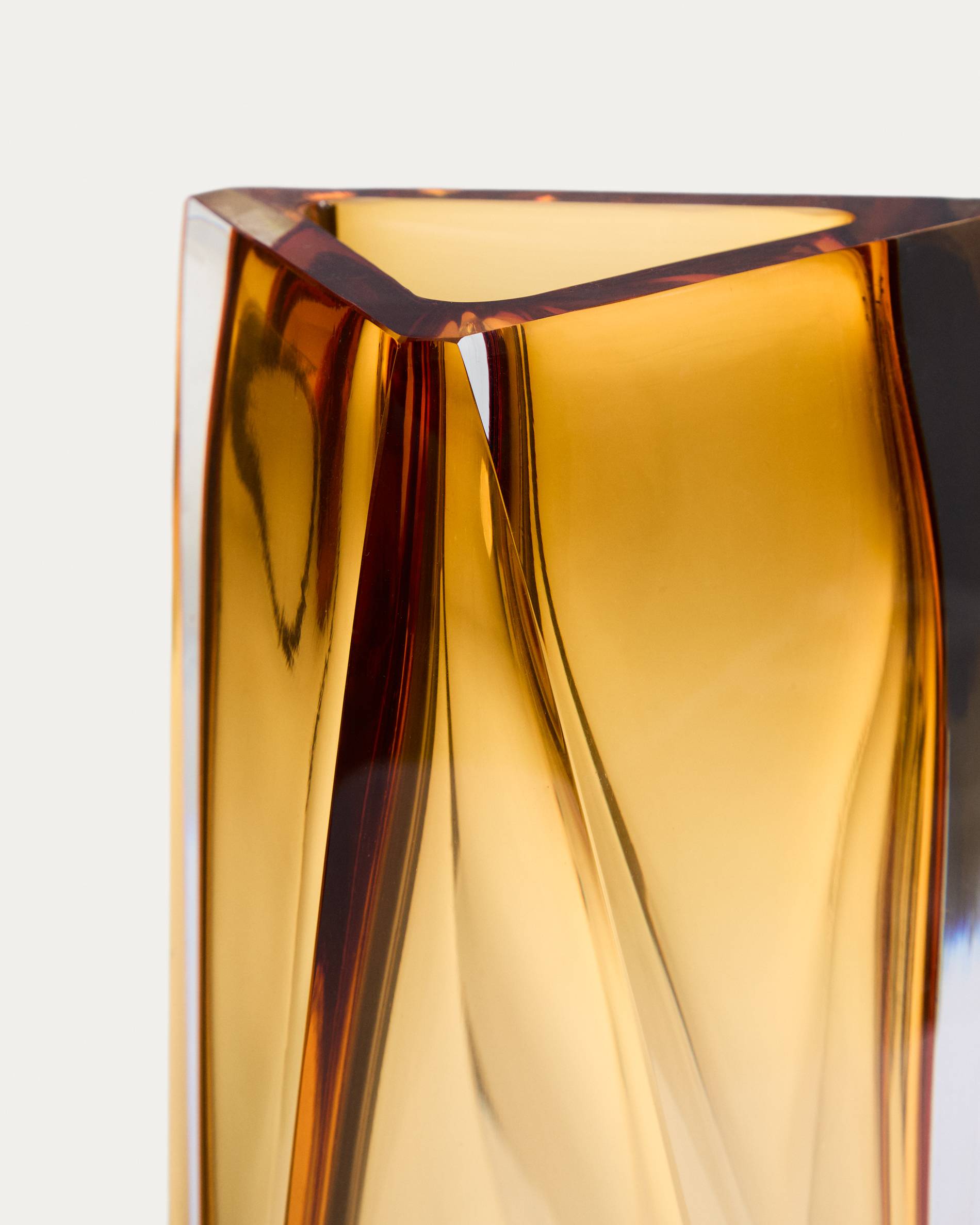 Uconi amber glass vase 31cm