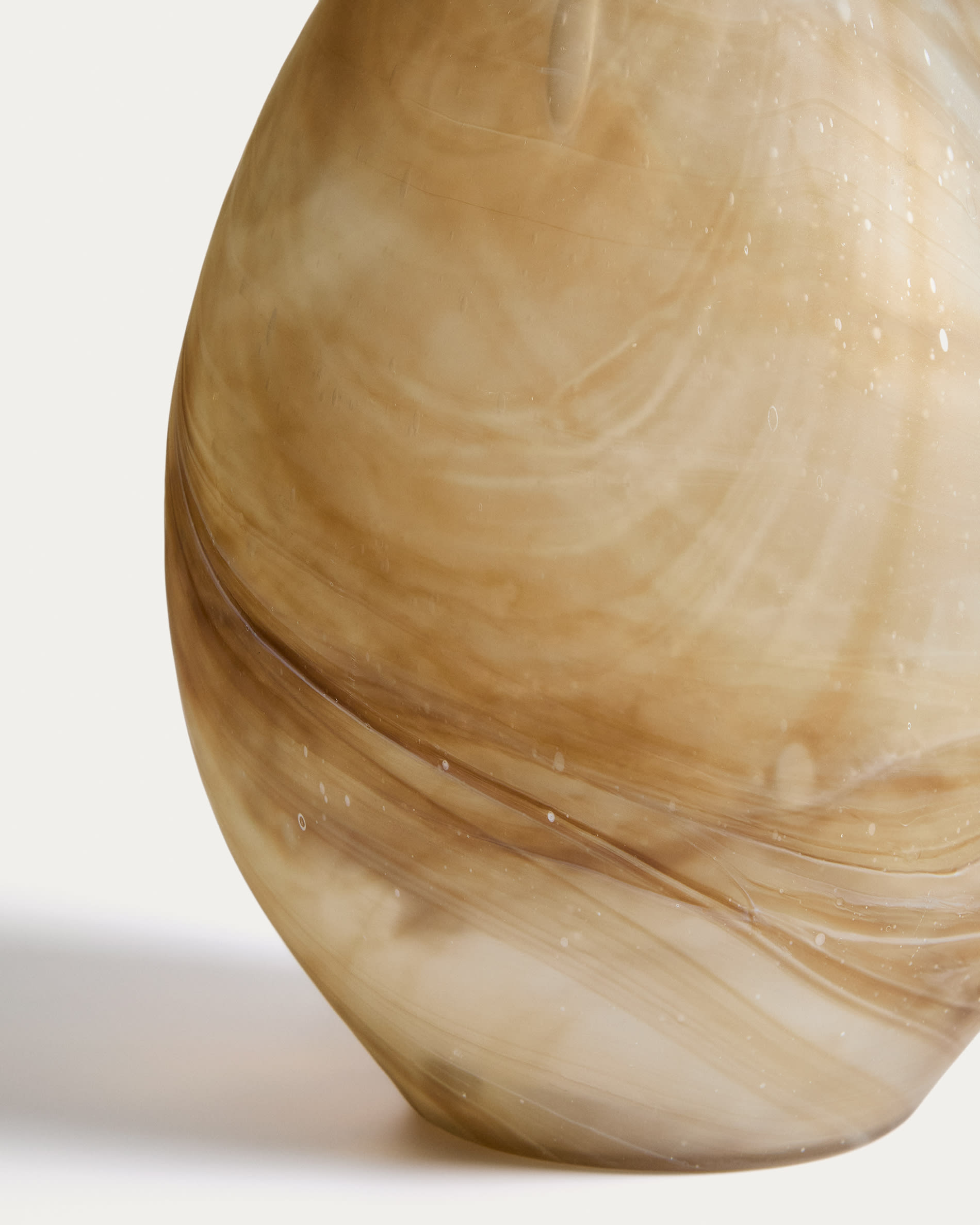 Nerola glass vase in brown shades 46 cm
