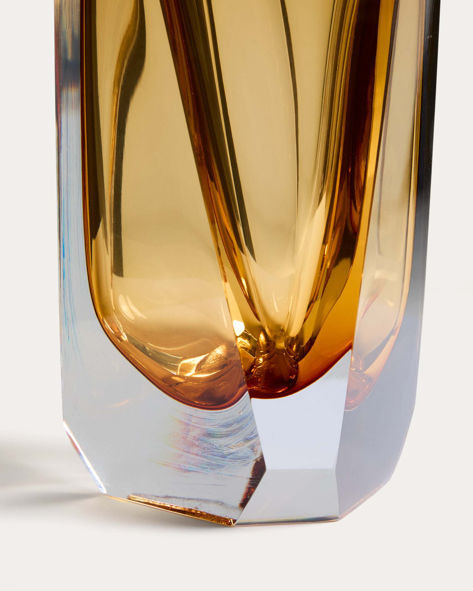 Uconi amber glass vase 31cm