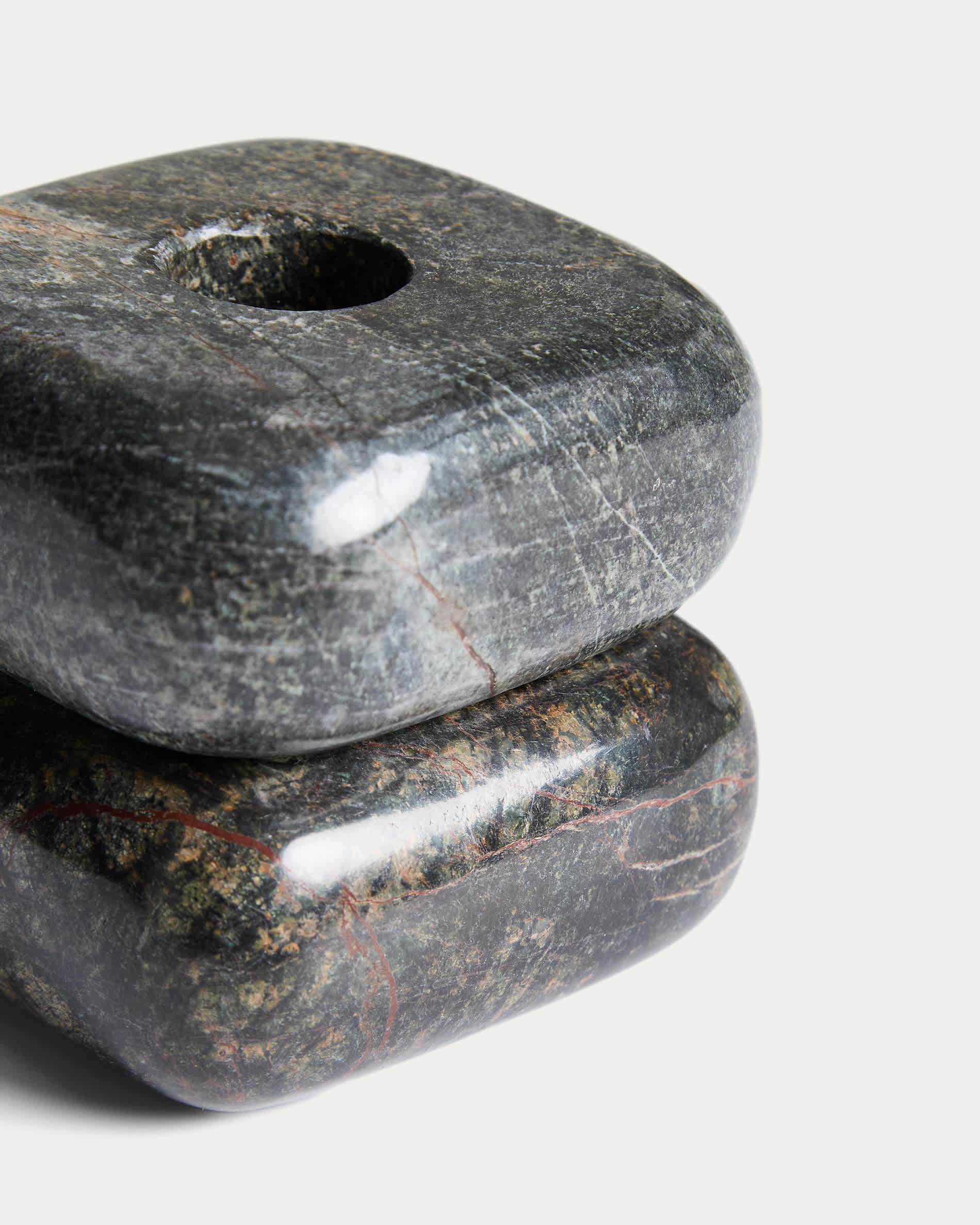 Liren green marble candle holder 8 cm