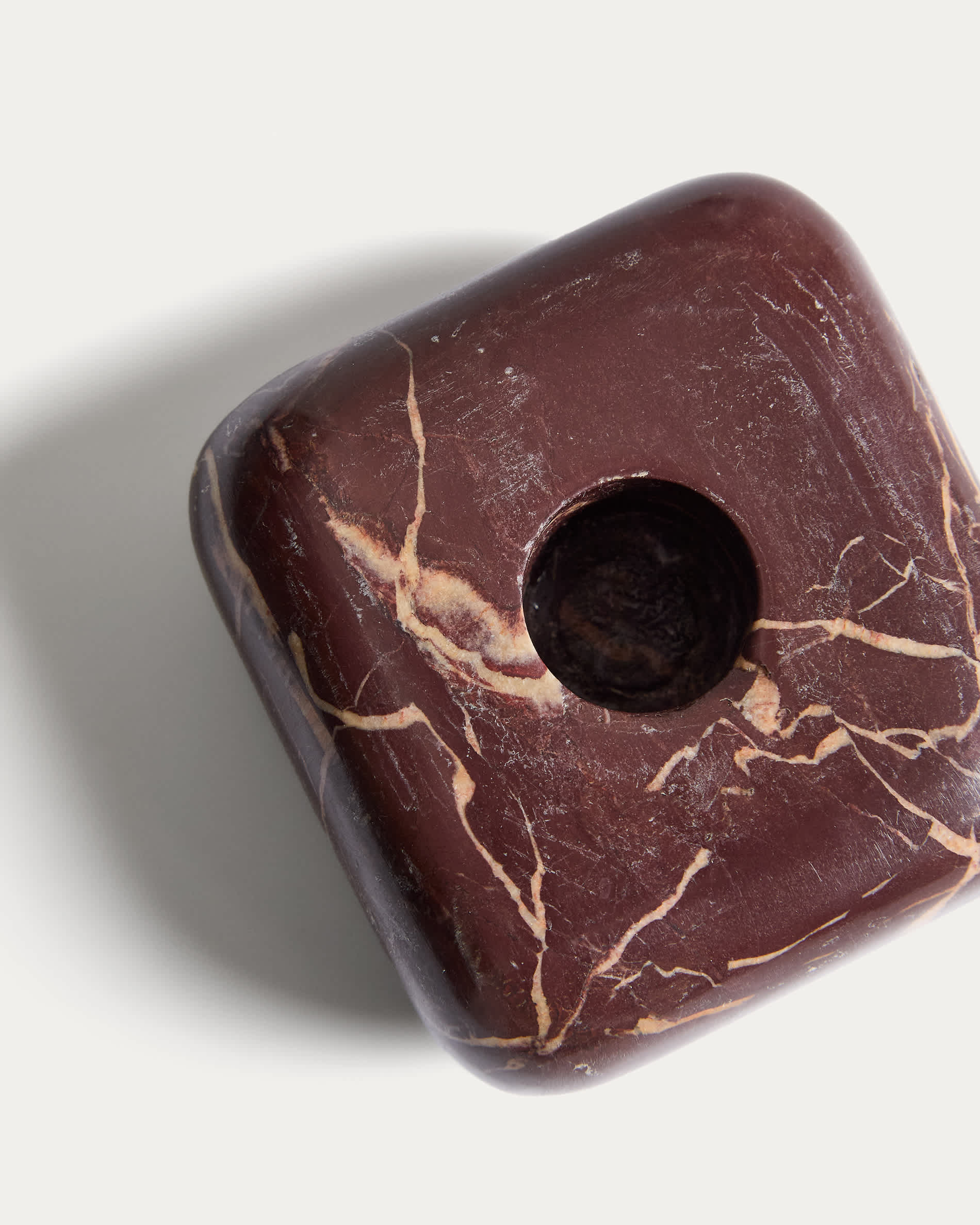 Liren maroon marble candle holder 3 cm