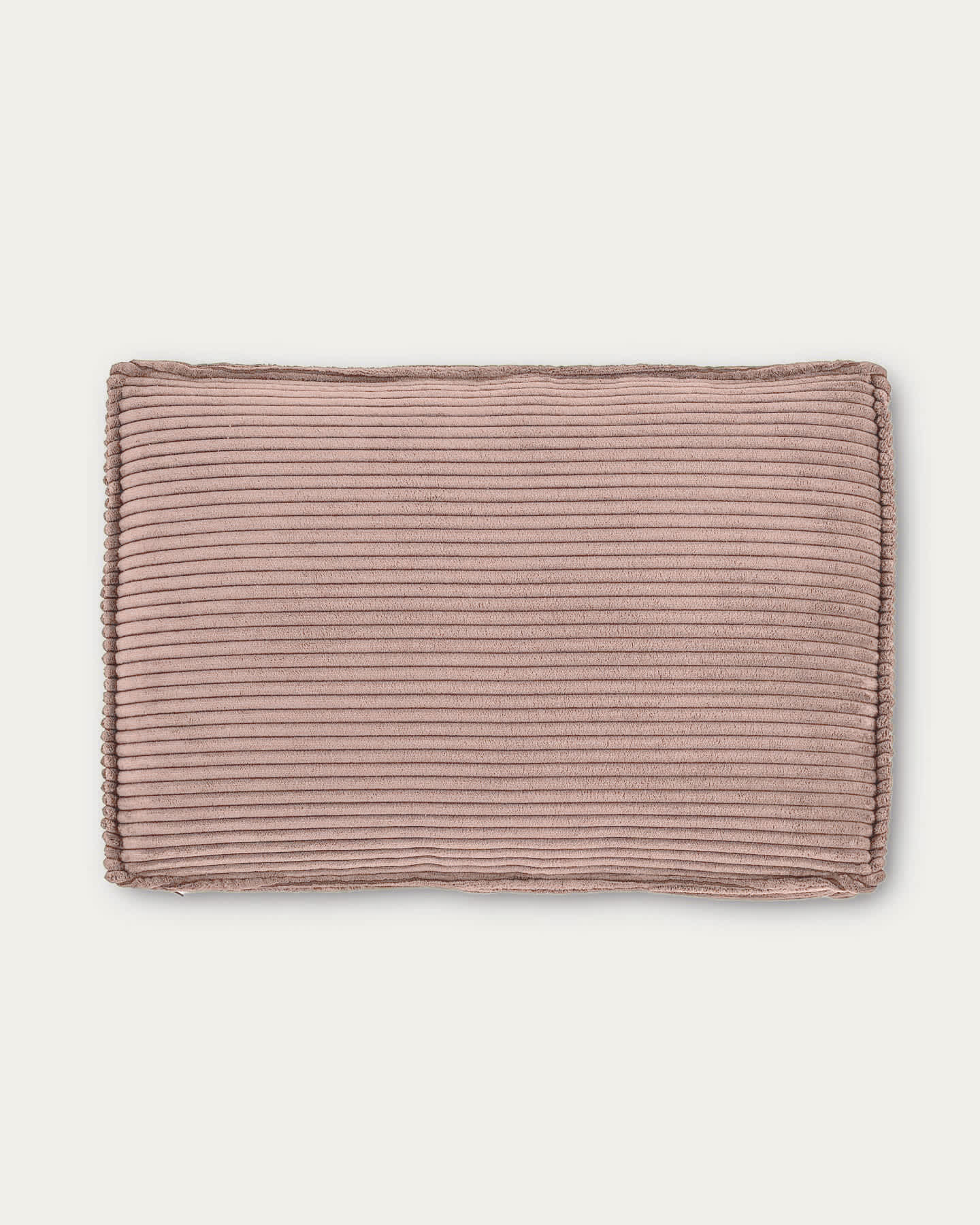 Blok fire-retardant cushion in thick pink corduroy 40 x 60cm