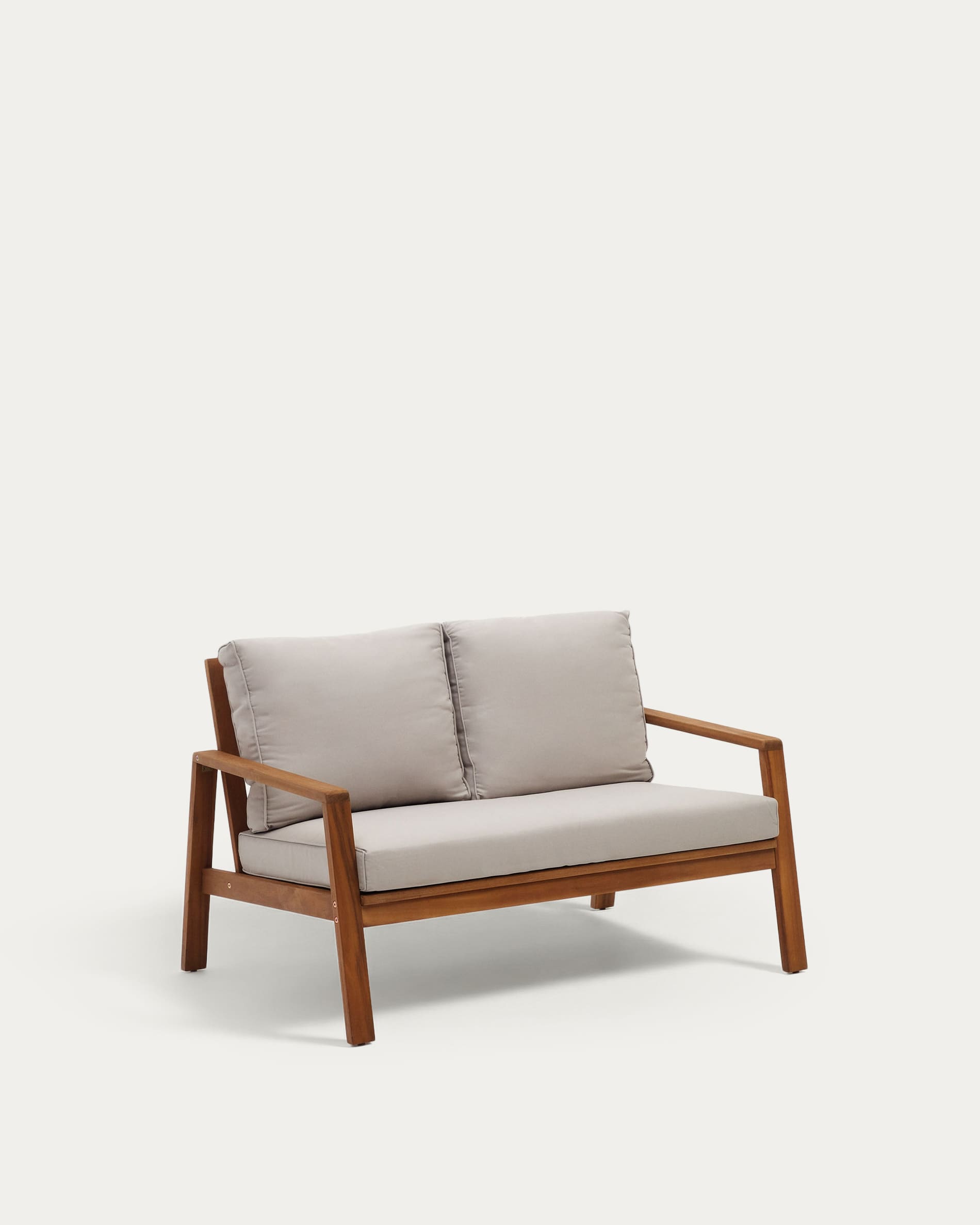 Frares set, 2 seater sofa, 2 armchairs & coffee table, made from solid acacia wood