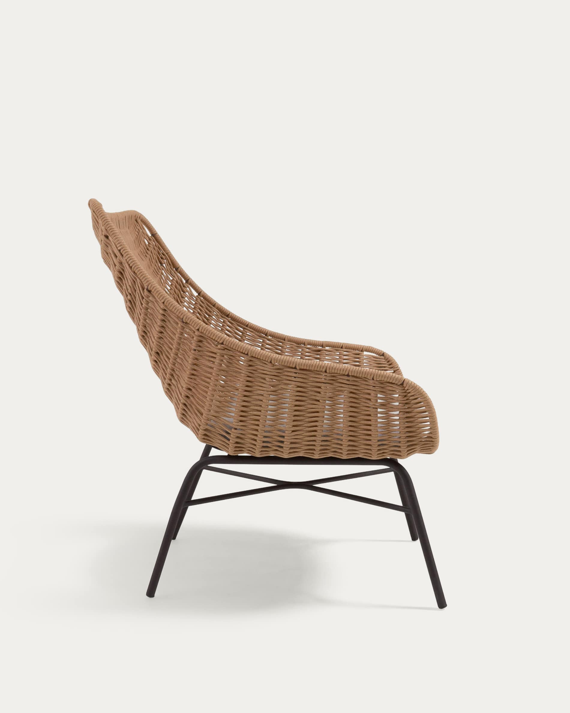 Abeli cord armchair in beige