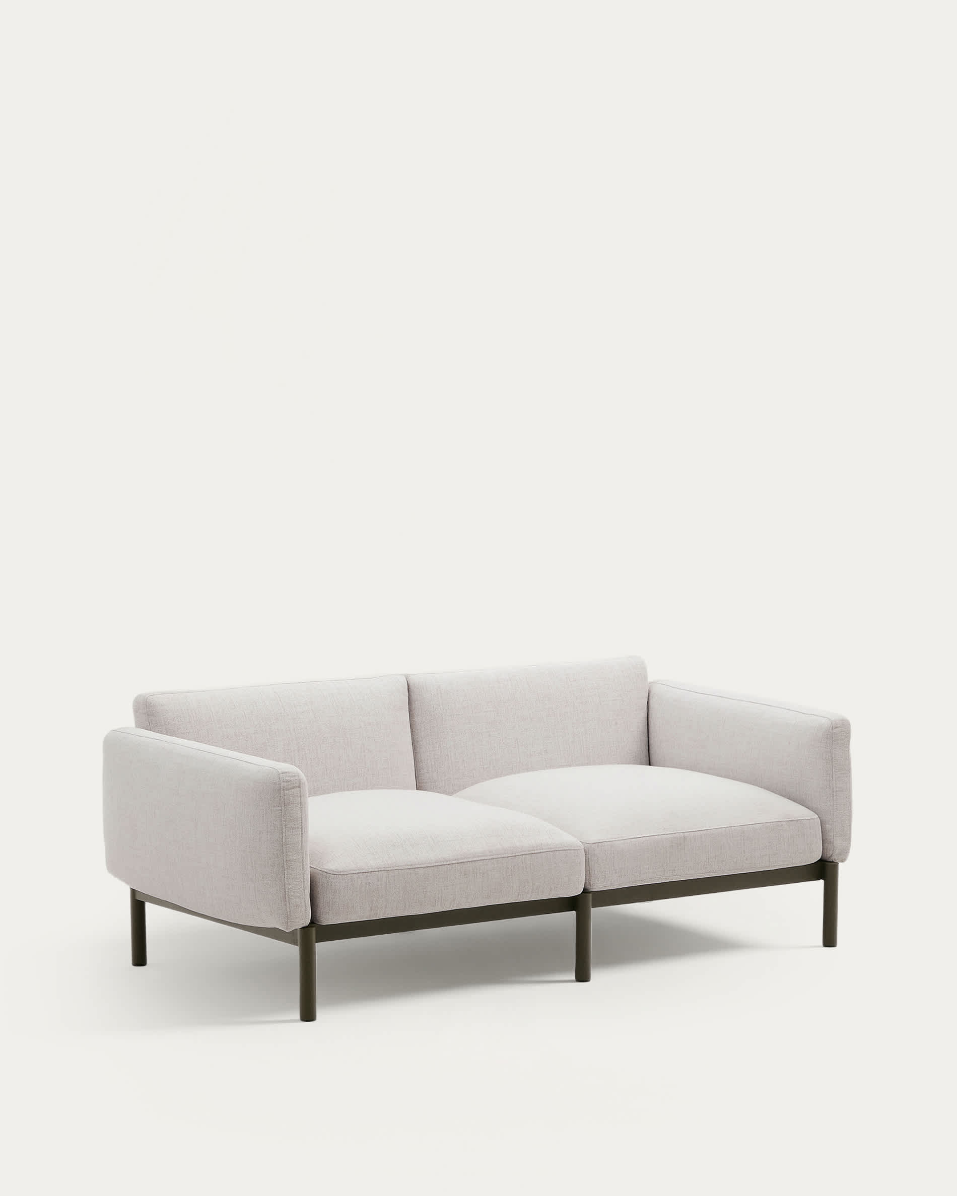 Sorells 2-seater modular outdoor sofa in aluminium with green finish 201 cm