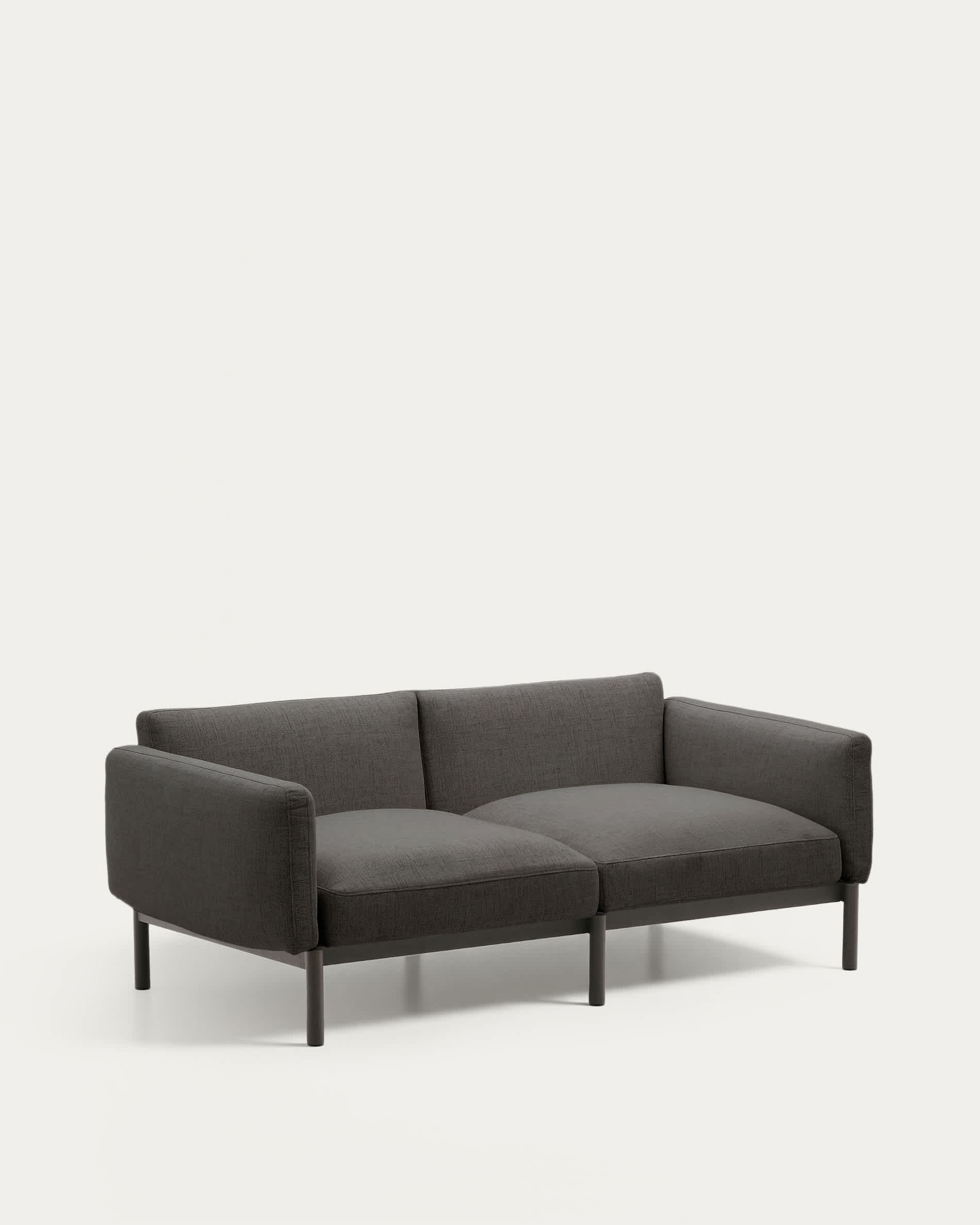 Sorells modular 2-seater outdoor sofa in aluminium with grey finish 201 cm
