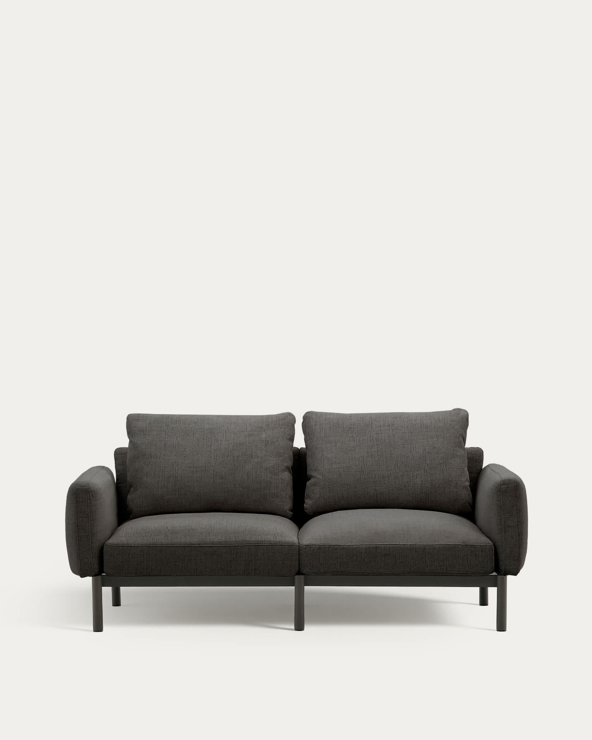 Sorells modular 2-seater outdoor sofa in aluminium with grey finish 201 cm