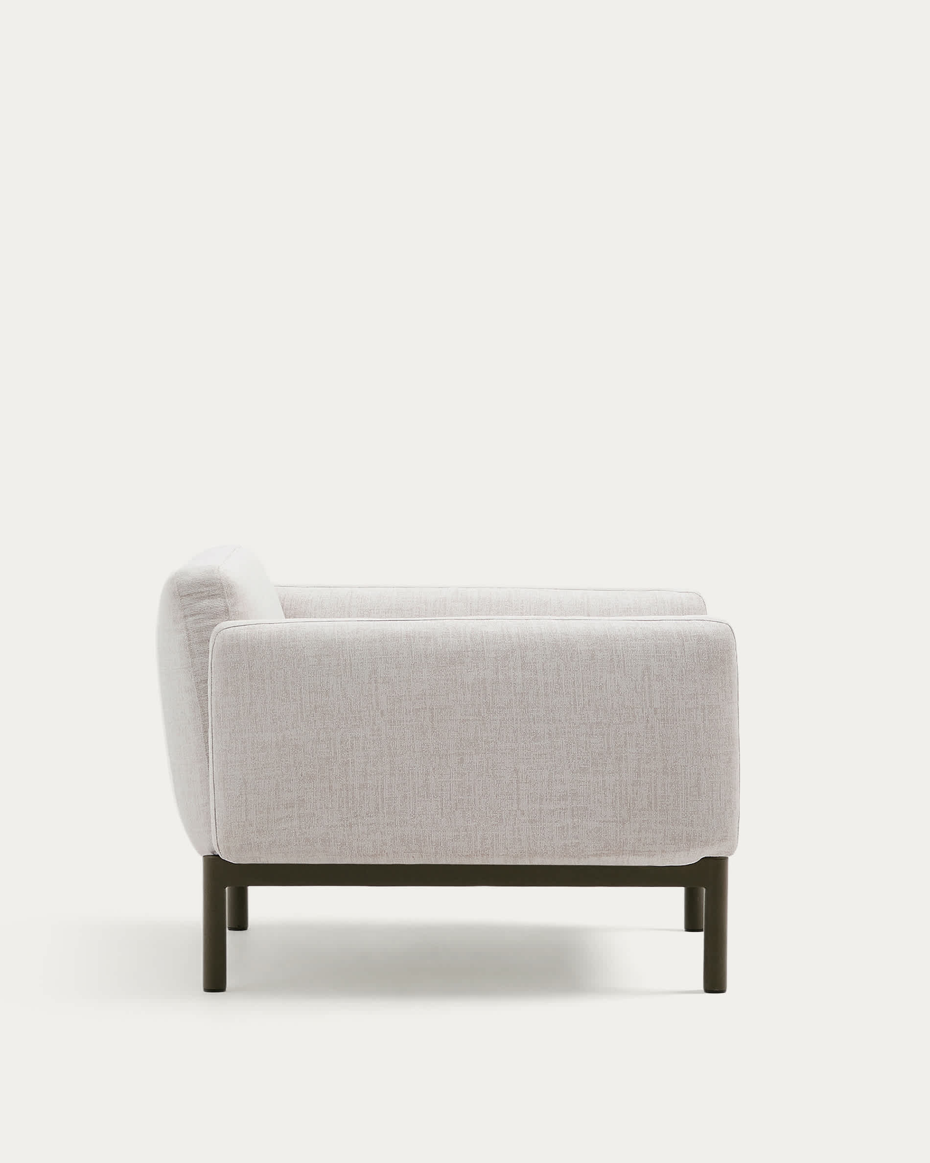 Sorells outdoor modular armchair in aluminium with green finish