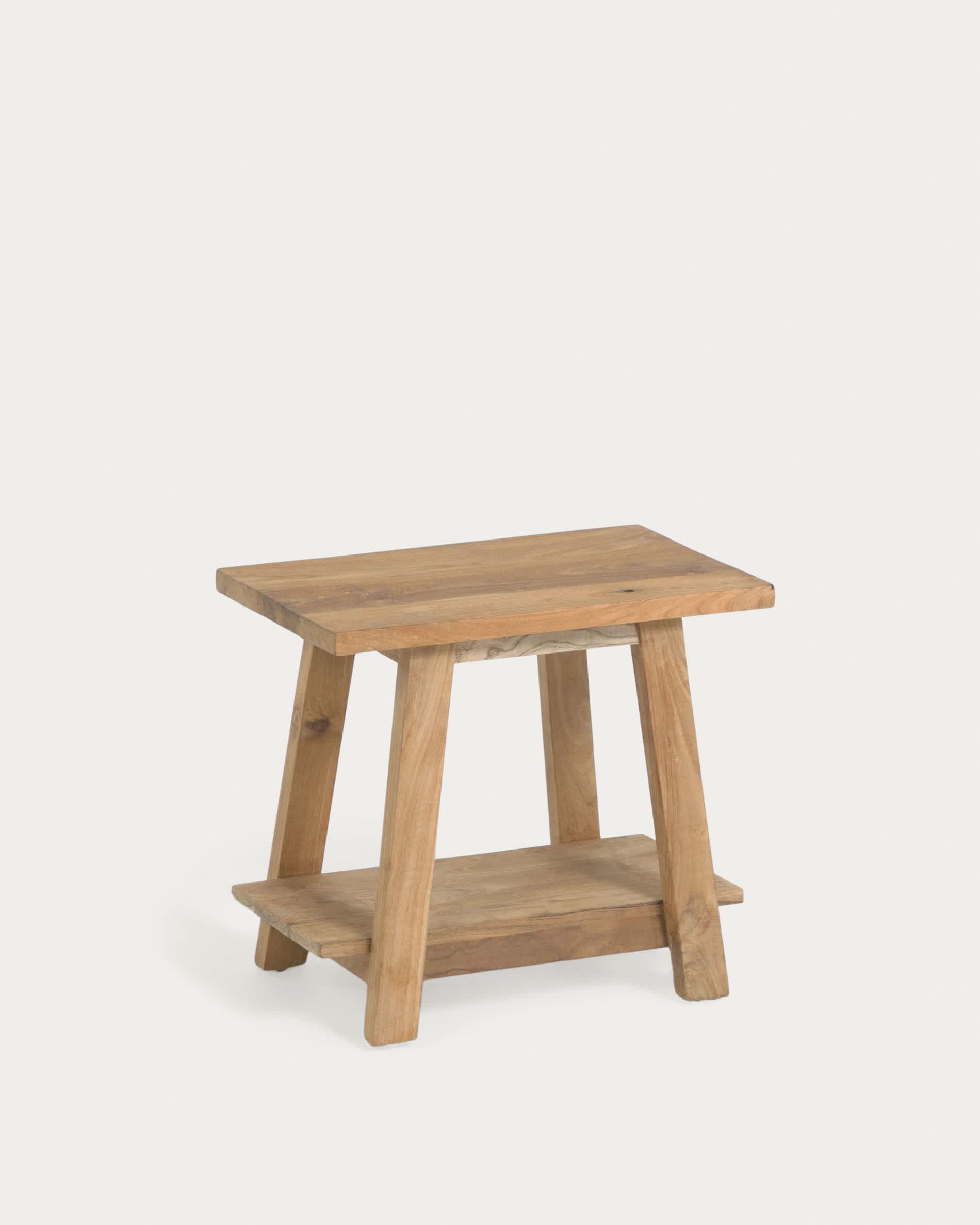 Repose-pieds Safara bois de tek recyclé — Kave Home