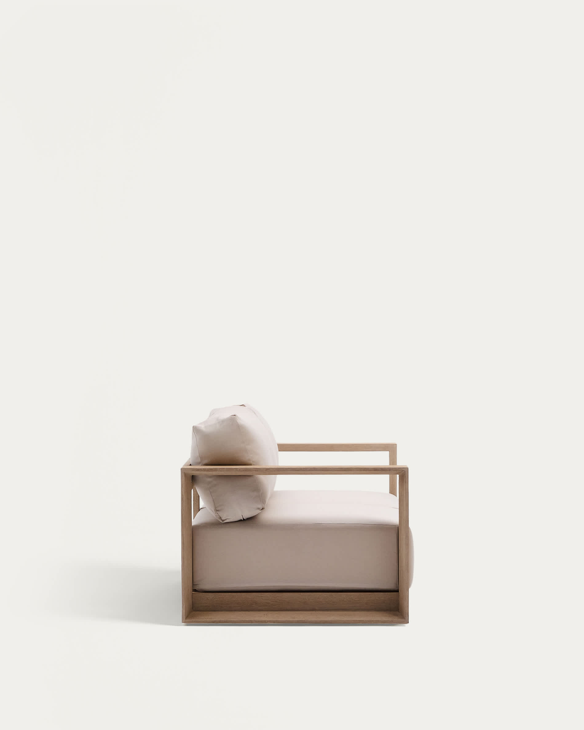 Ambra 2-seater sofa in solid acacia wood with light finish 174cm FSC 100%