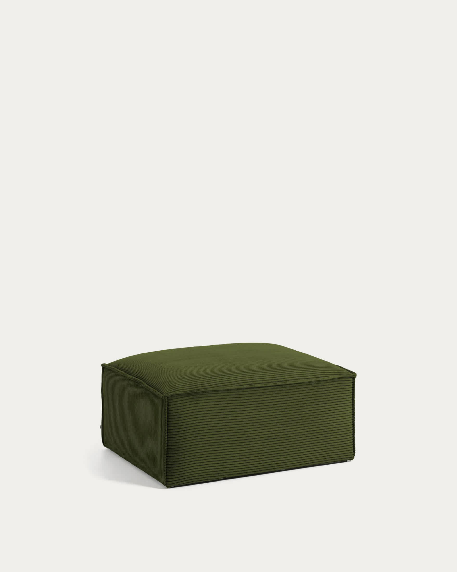 Blok footrest in green thick corduroy 90 x 74cm FSC Mix Credit