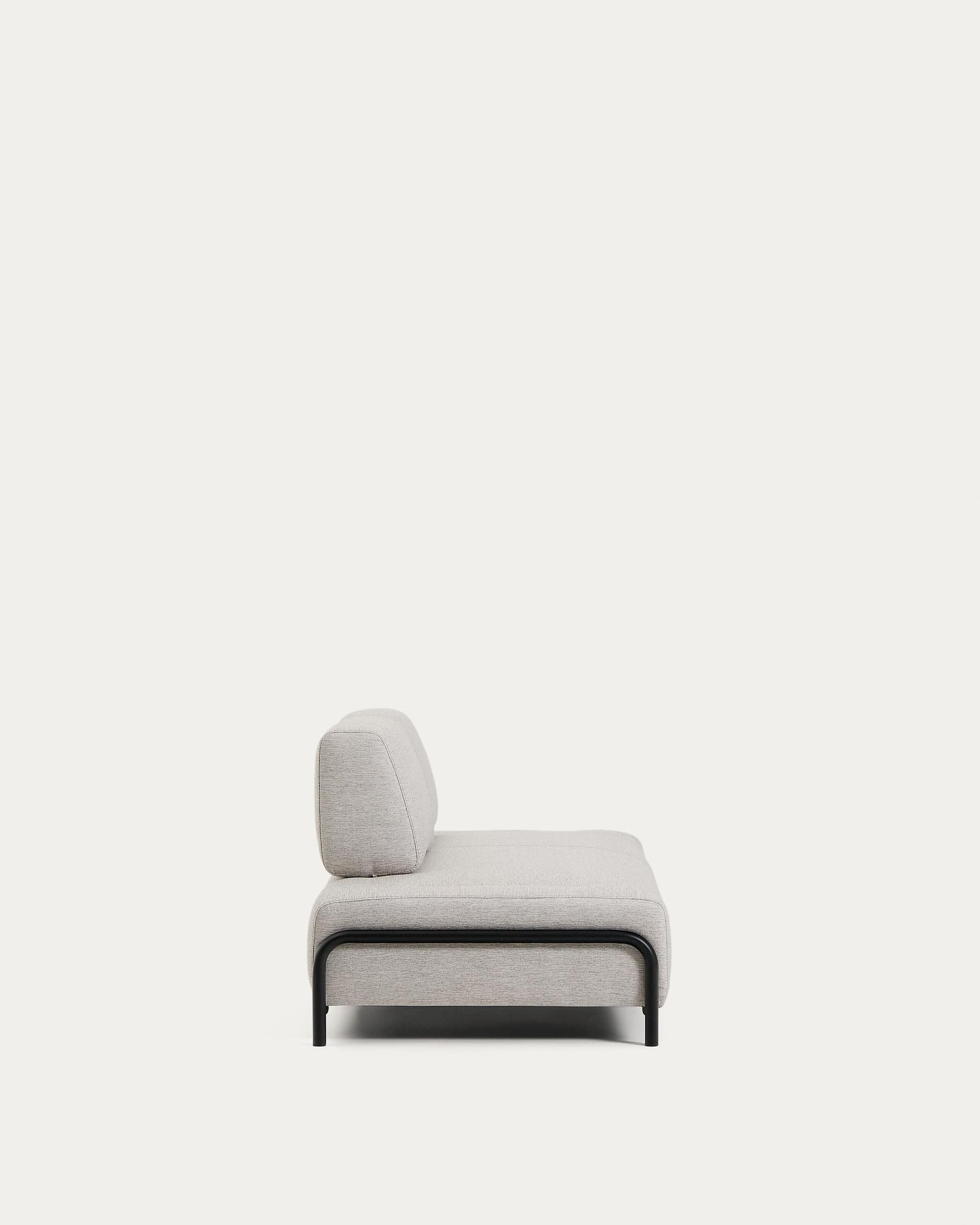 Compo 2-seater greige module with black metal frame 200 cm FSC Mix Credit