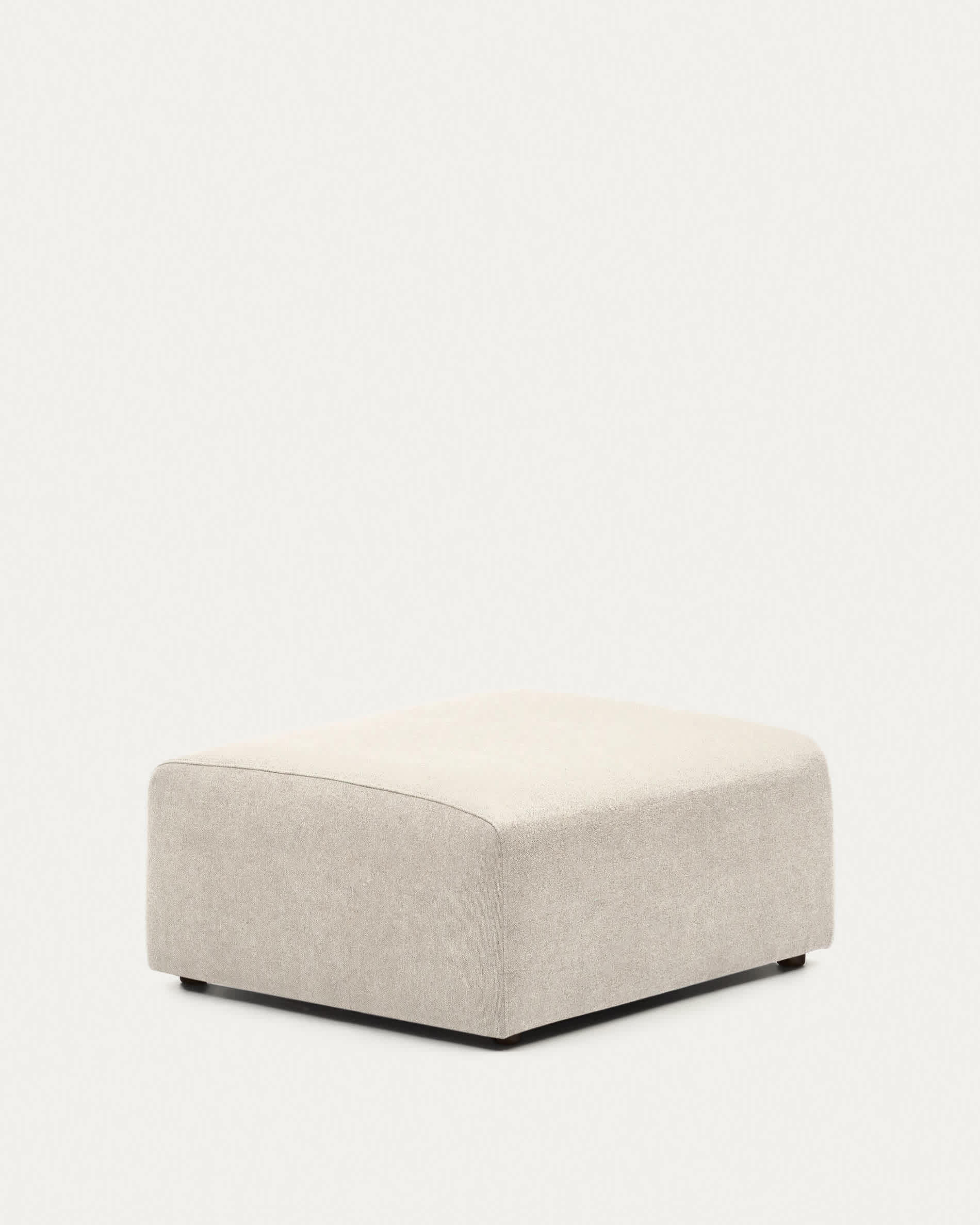 Neom end pouffe in beige, 75 x 89 cm FSC Mix Credit