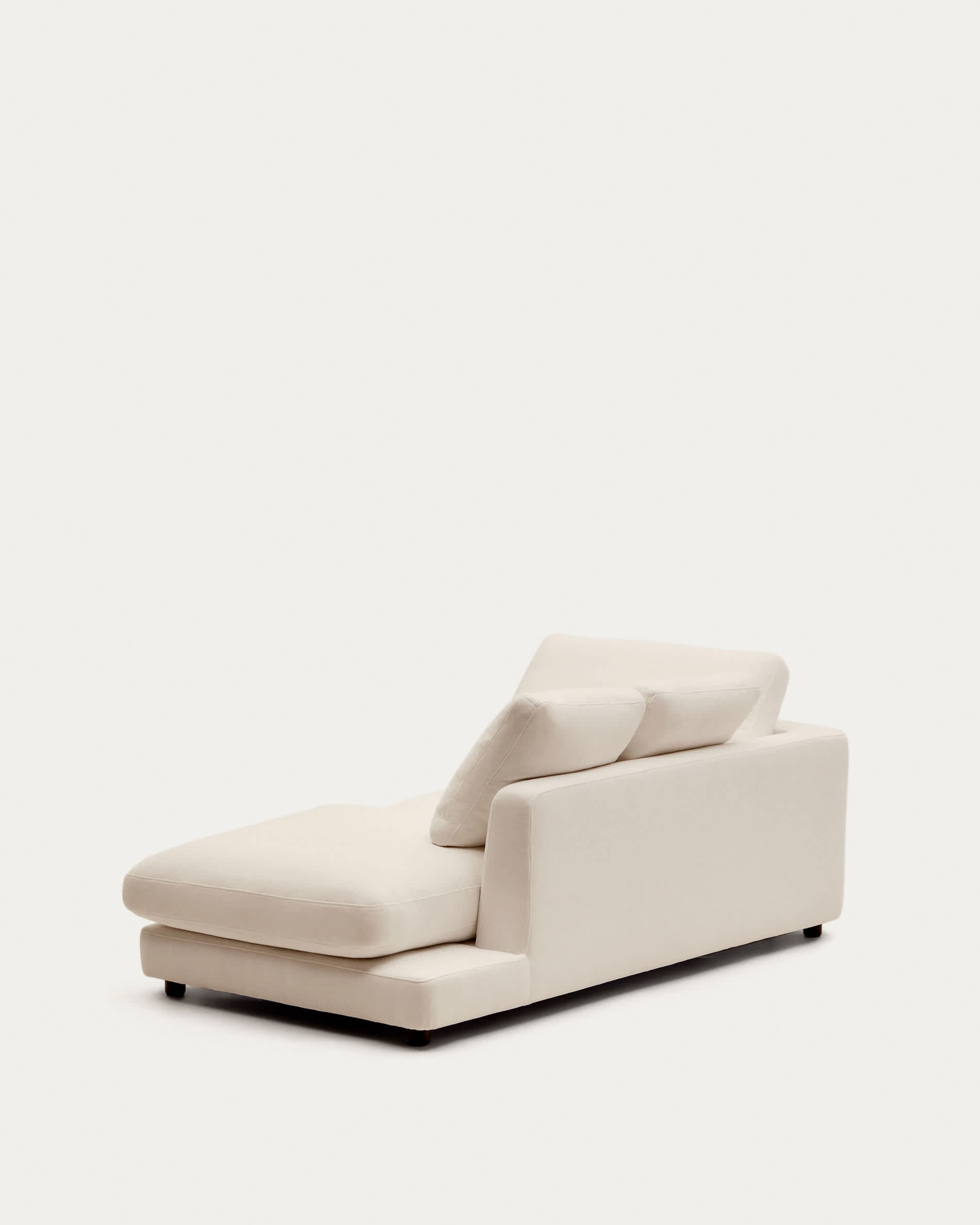 Gala right chaise longue in beige chenille FSC Mix Credit 193 x 105cm
