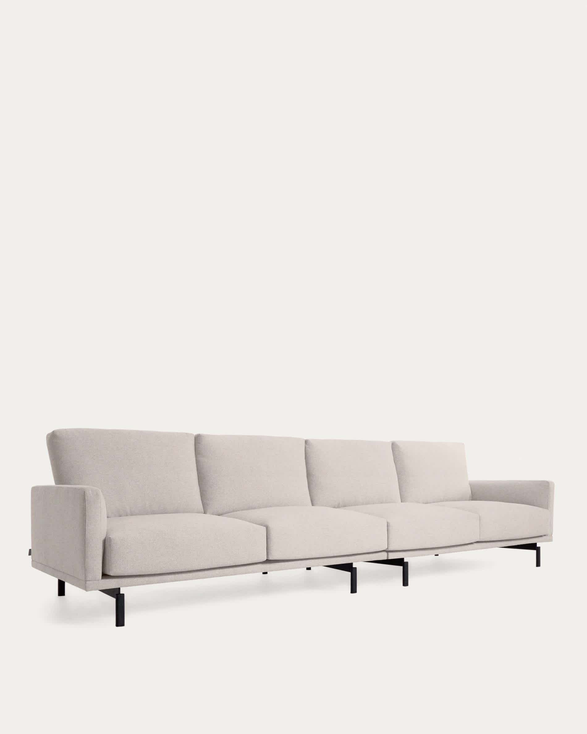 Galene 4 seater sofa in beige, 414 cm FSC Mix Credit