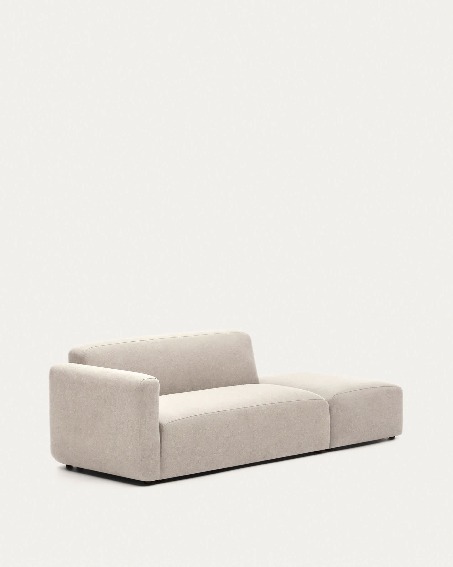 Neom 2 seater modular sofa with back module in beige, 244 cm FSC Mix Credit