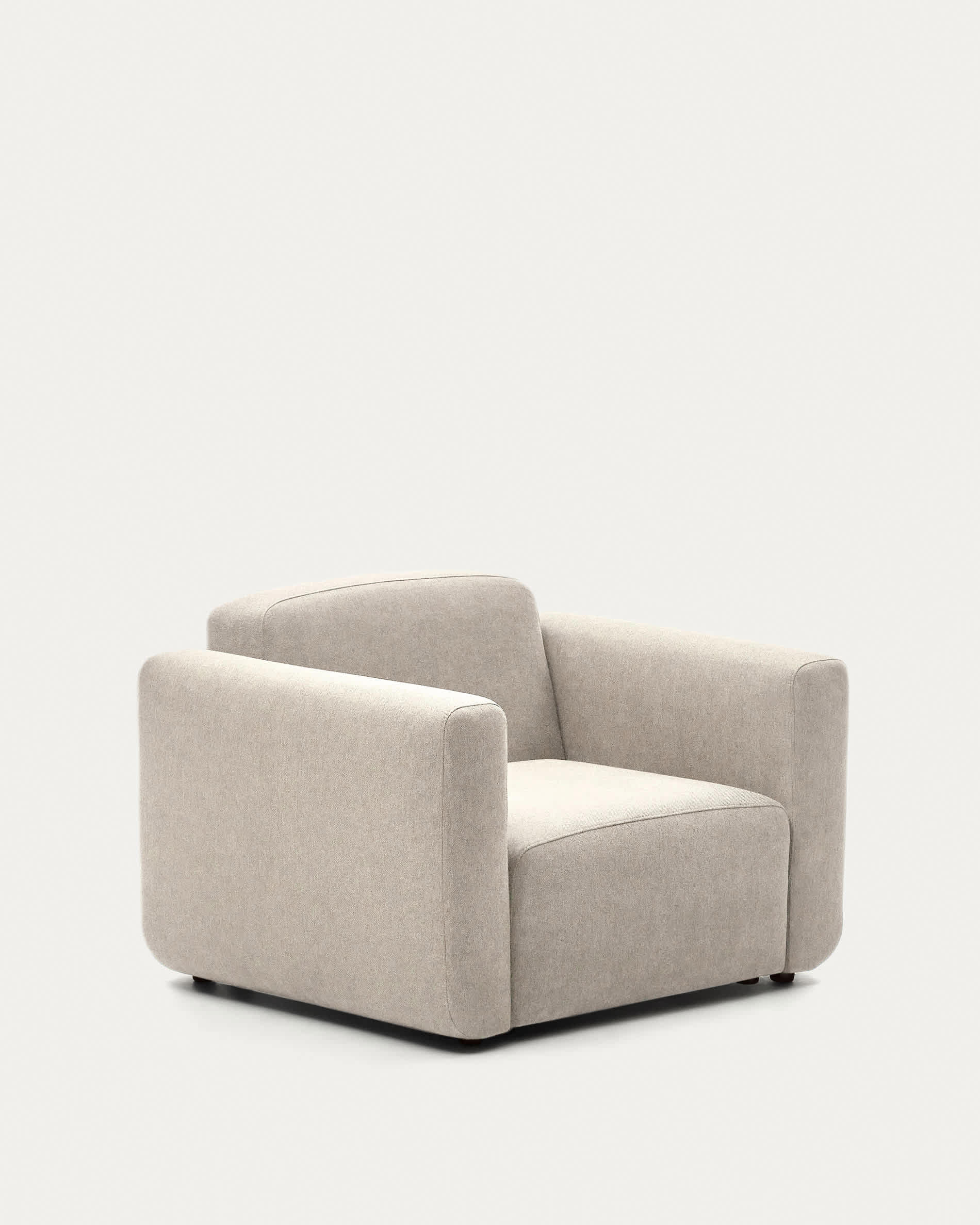 Neom modular armchair in beige FSC Mix Credit