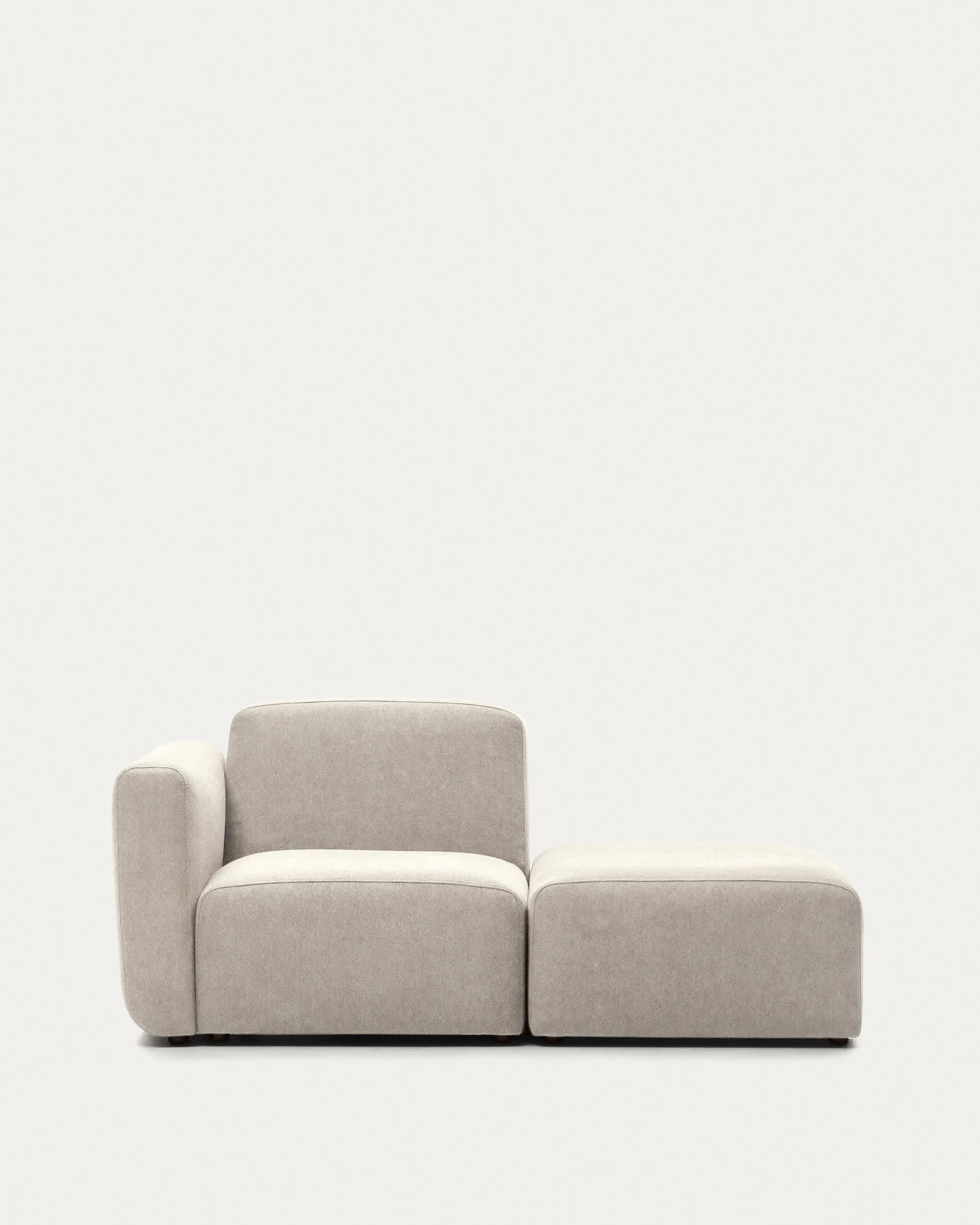 Neom 1 seater modular sofa with back module in beige, 169 cm FSC Mix Credit