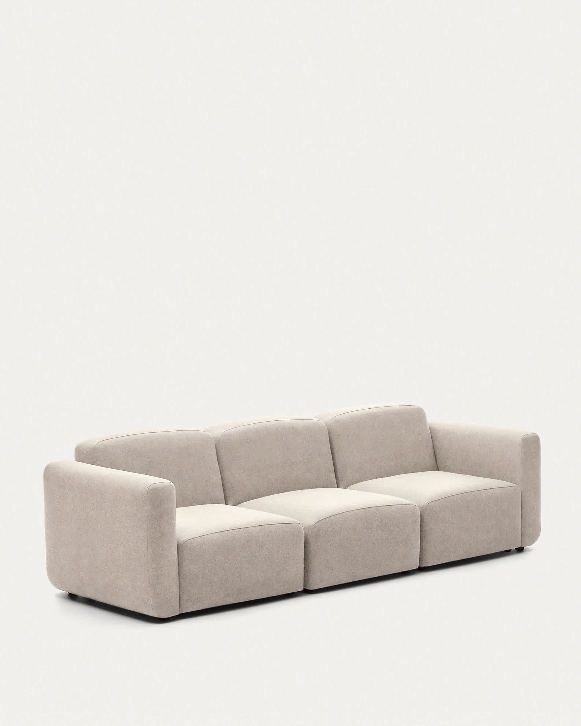 Neom 3 seater modular sofa in beige, 263 cm FSC Mix Credit