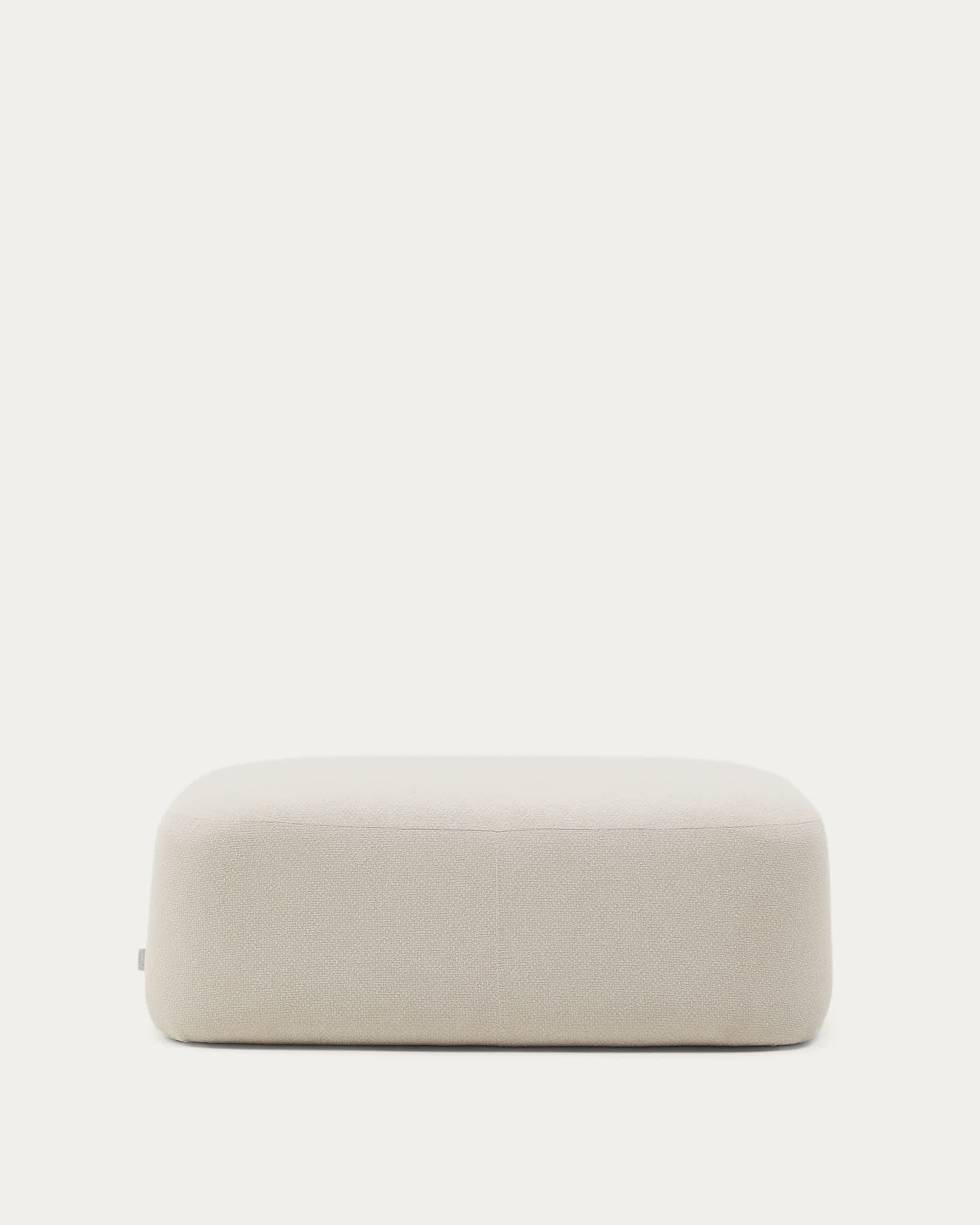 Martina ecru chenille footrest 123 x 85cm