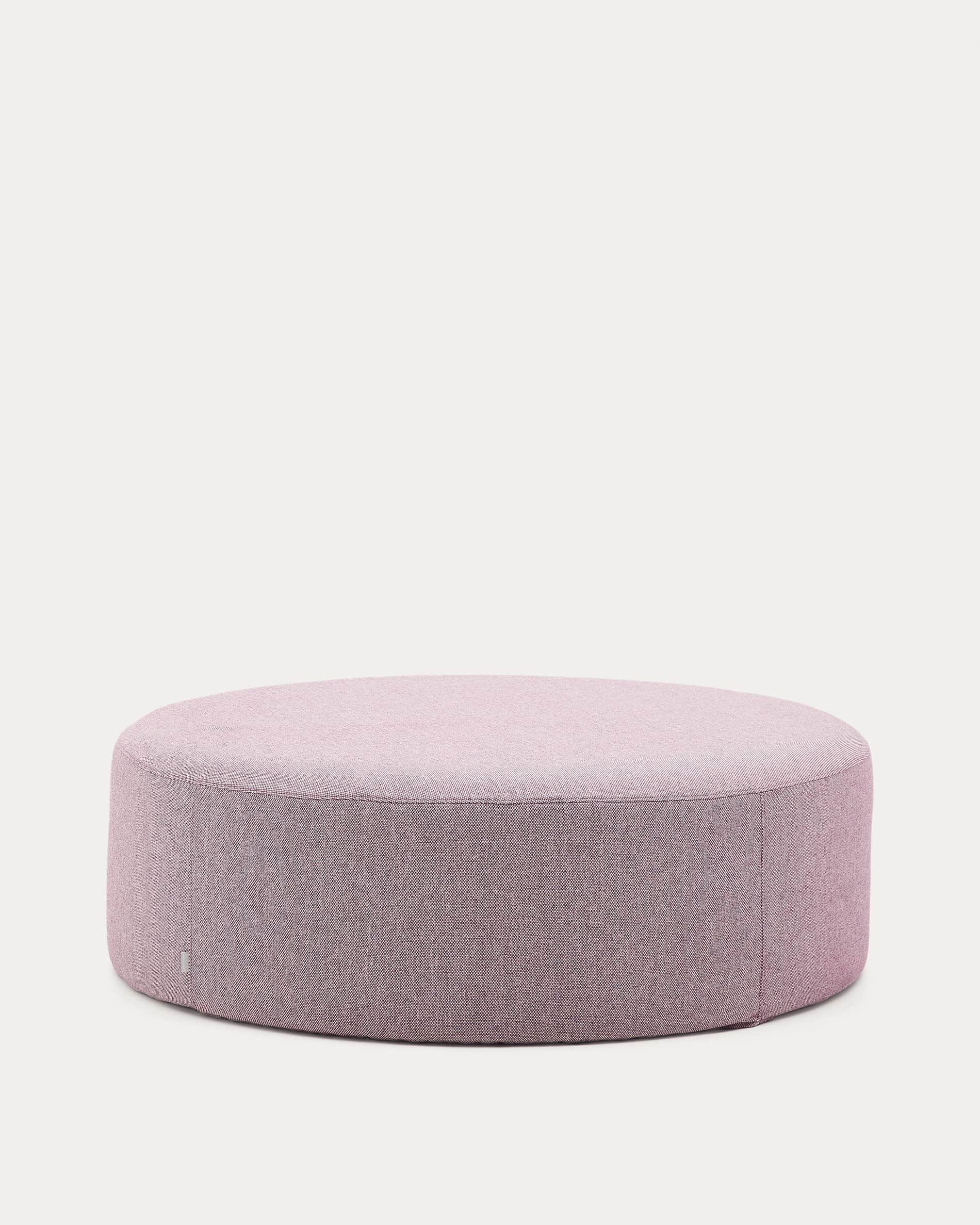 Kaeli purple footrest with removable cover Ø120cm