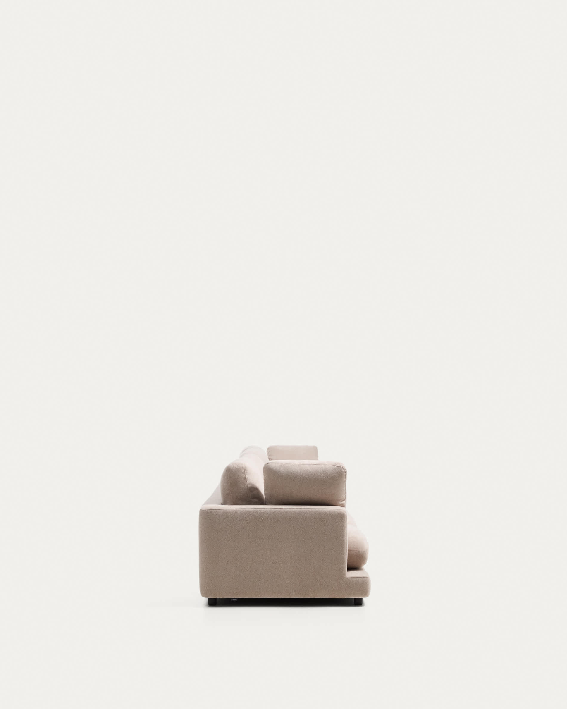Gala 6-seater sofa in beige micro bouclé FSC Mix Credit 390cm