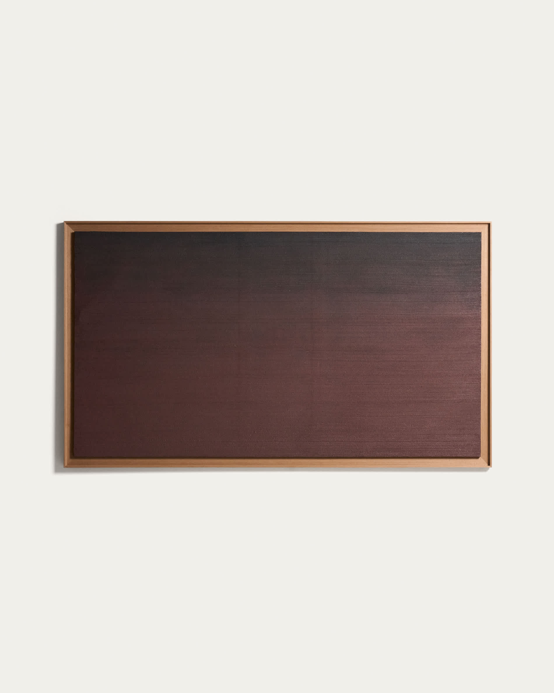 Breon hand-painted abstract picture in burgundy 110 x 190cm