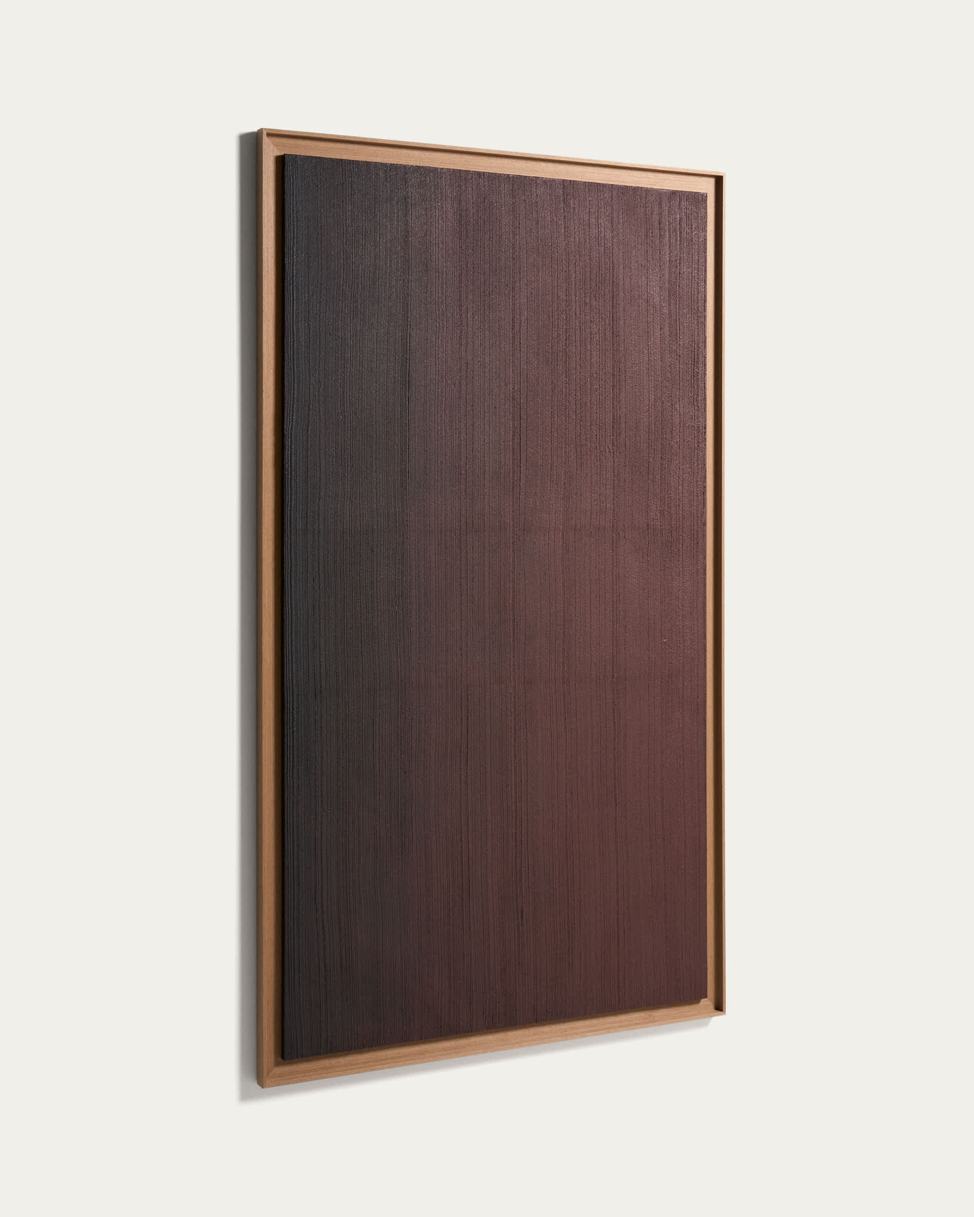 Breon hand-painted abstract picture in burgundy 110 x 190cm