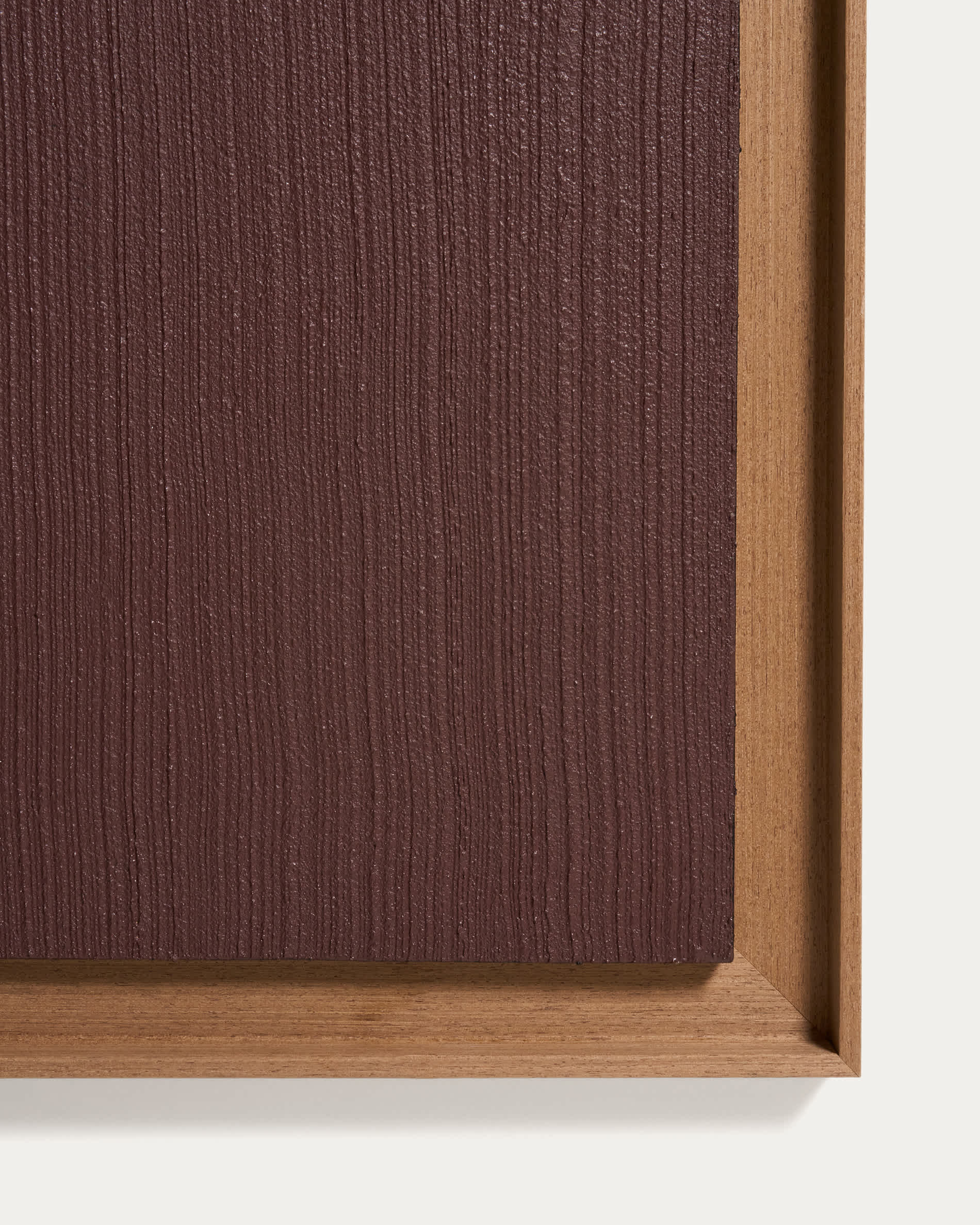 Breon hand-painted abstract picture in burgundy 110 x 190cm