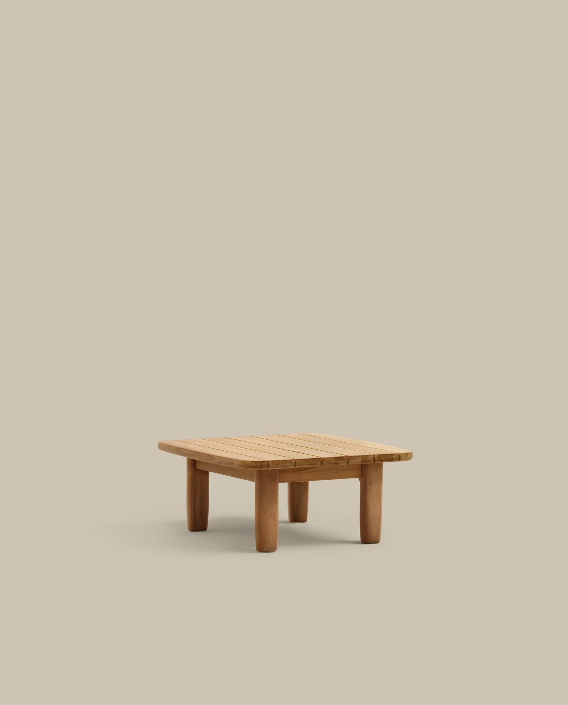 Tirant side table made from solid teak wood 70 x 70 cm FSC 100%